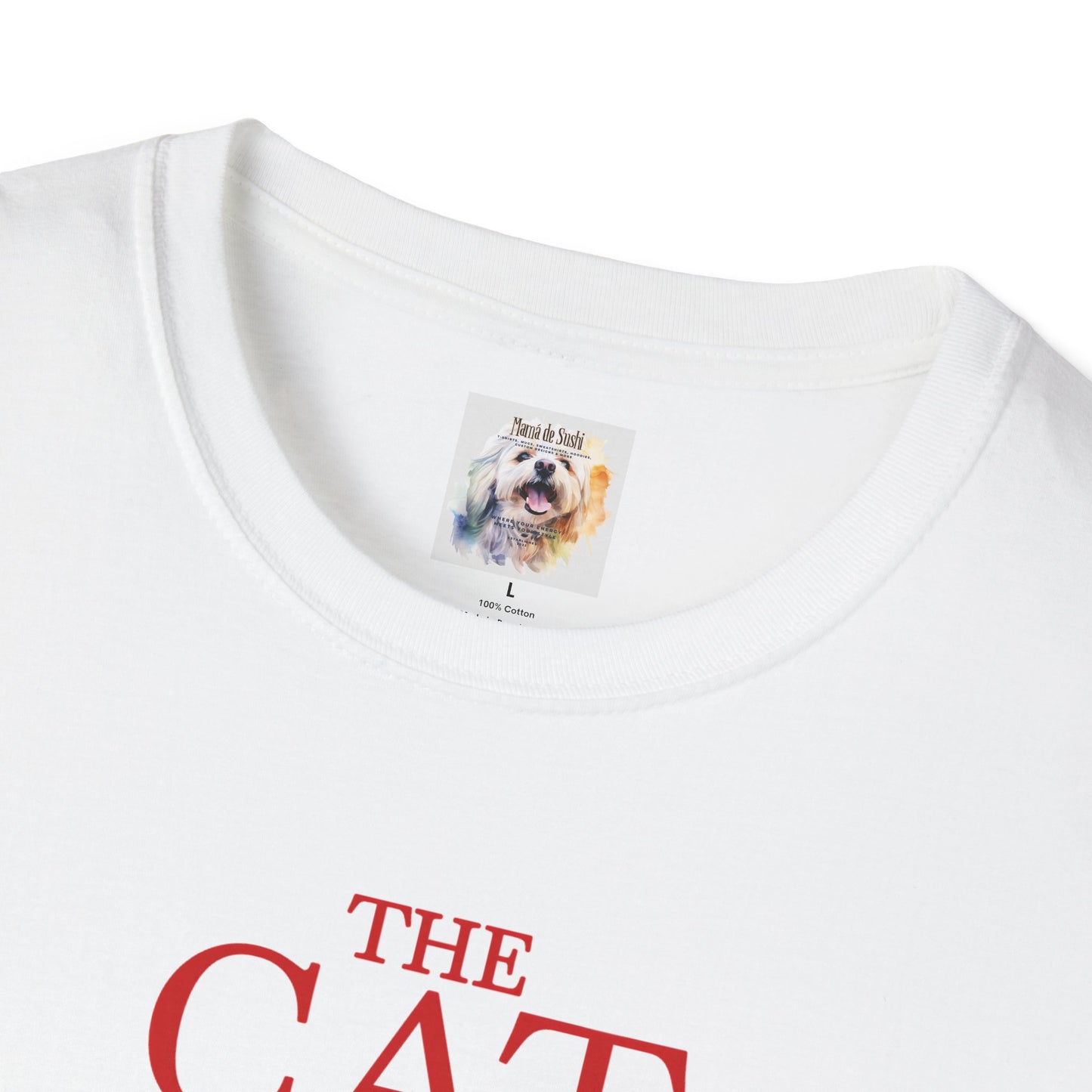Cat Kitty Unisex Softstyle T-Shirt Nun Design