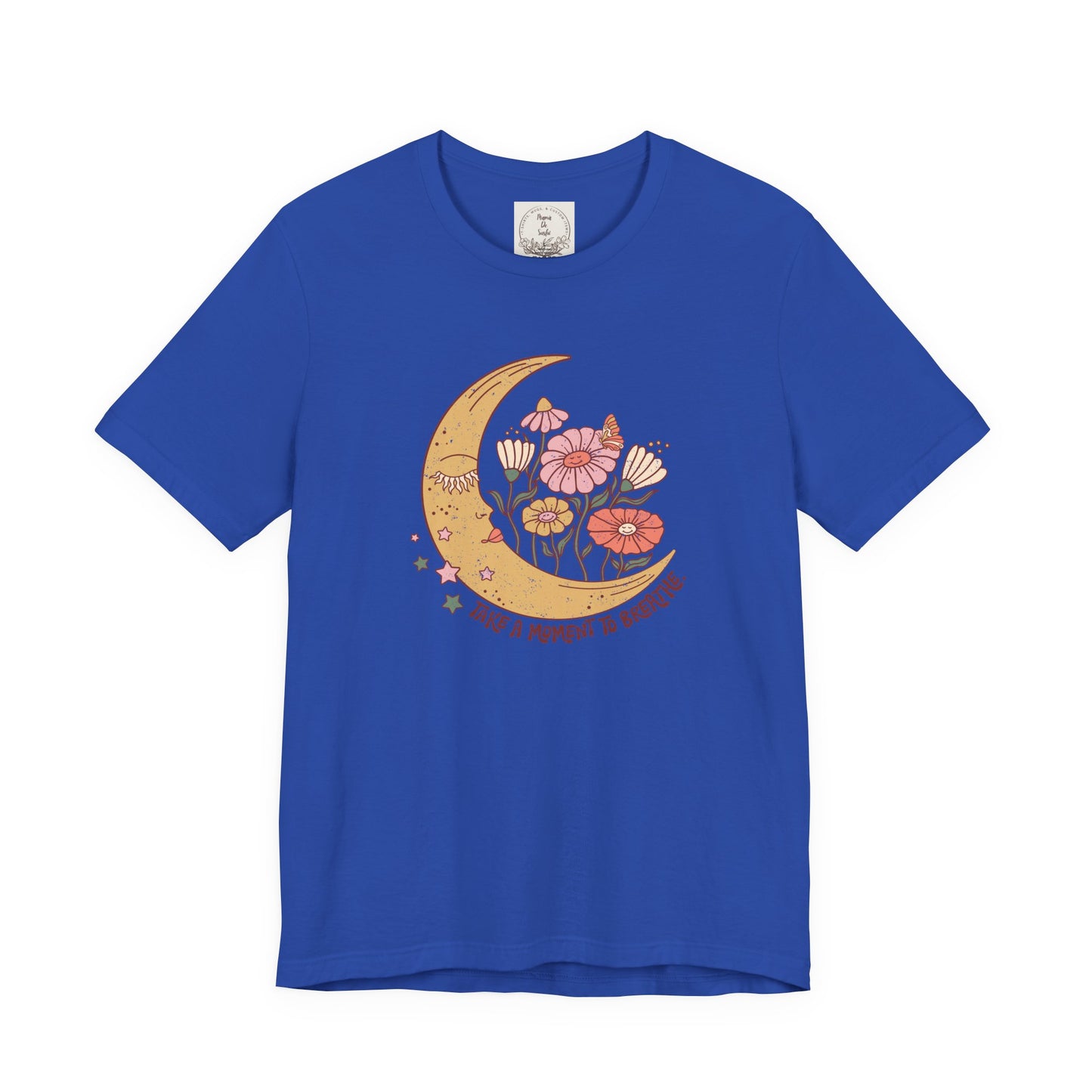 Take a moment to breathe - Boho Retro - MamaDeSushi - Unisex Jersey Short Sleeve Tee