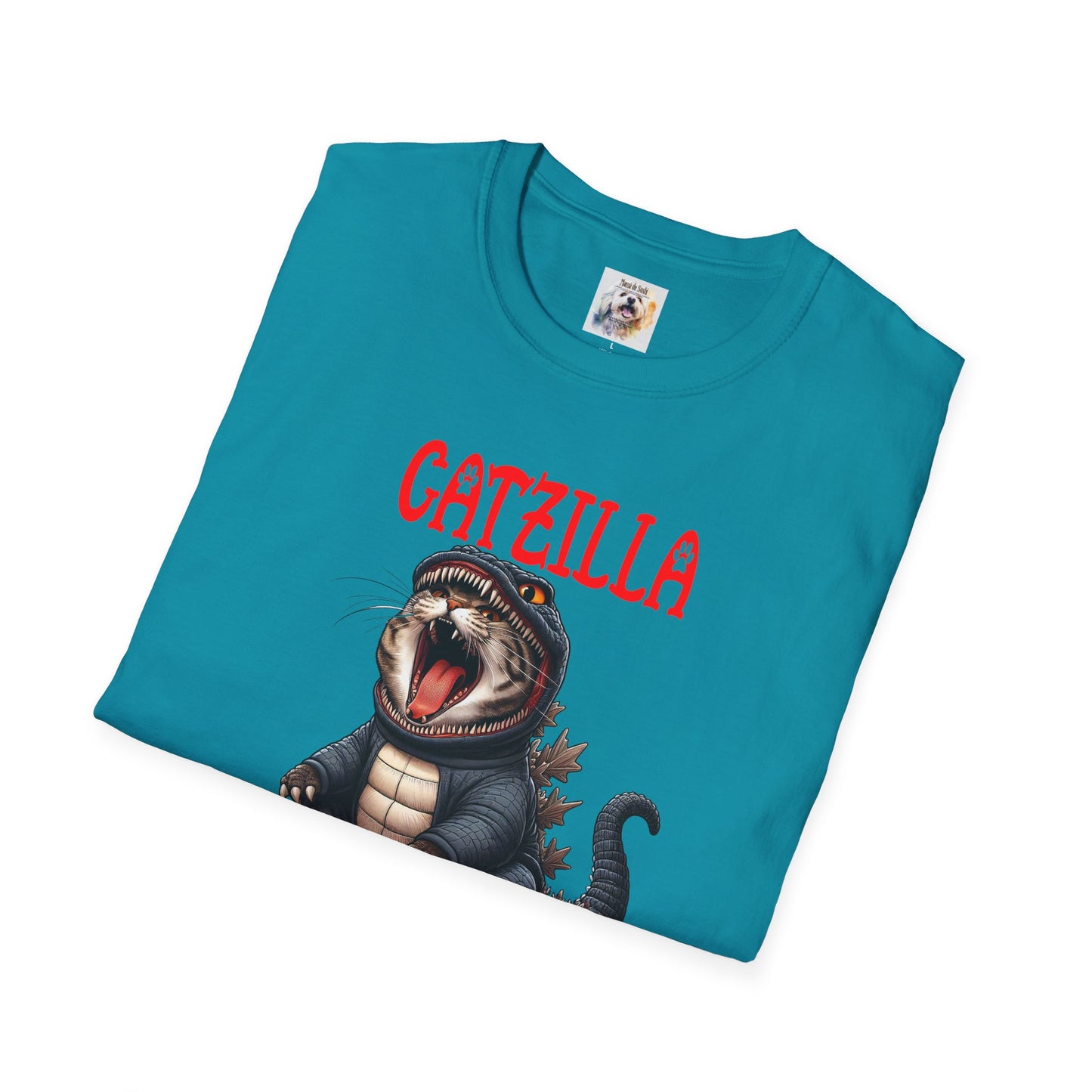 CatZilla - Cat - Kitty - MamaDeSushi - Unisex Softstyle T-Shirt