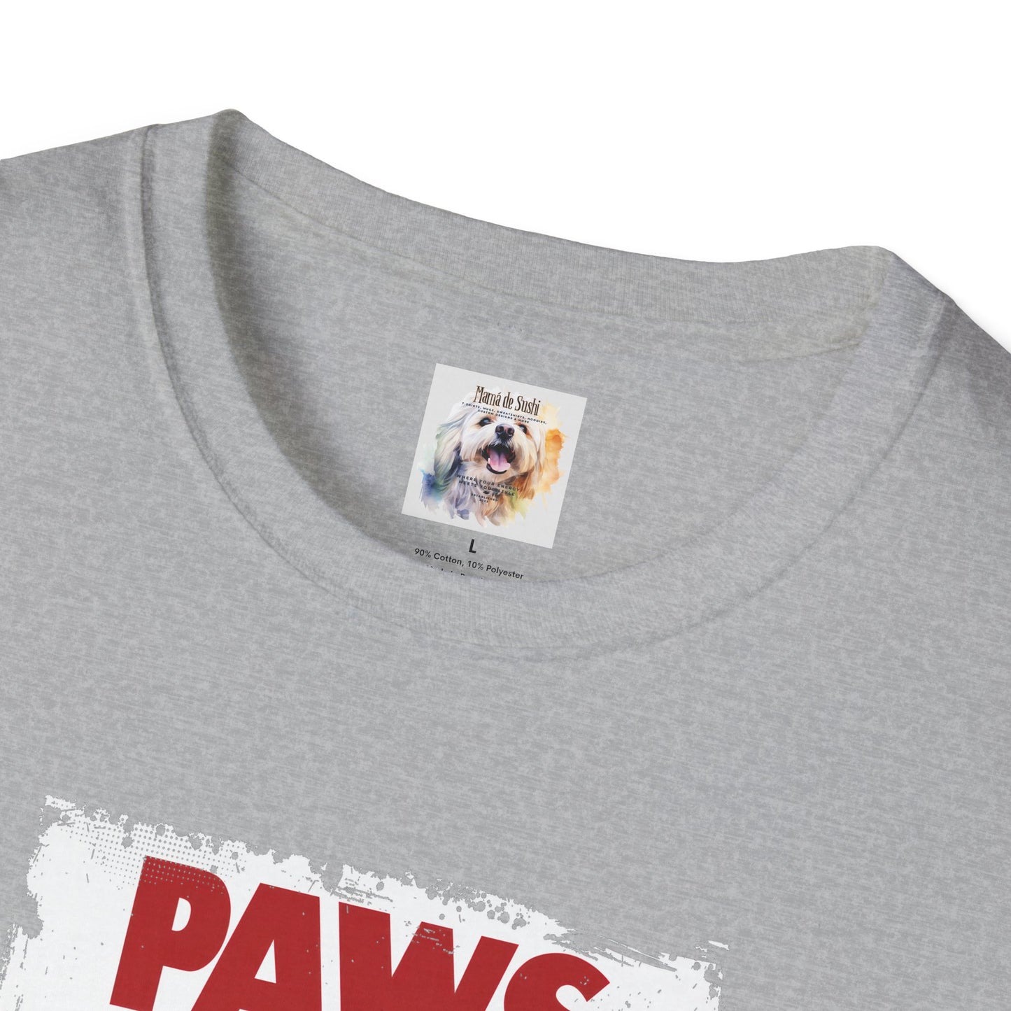 Paws - Jaws Cat - Kitty - MamaDeSushi - Unisex Softstyle T-Shirt