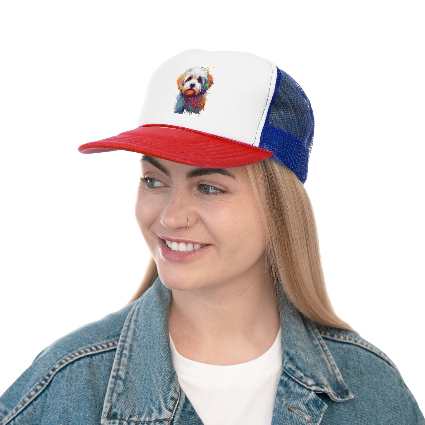Splish Splash Maltese - MamaDeSushi - Trucker Caps