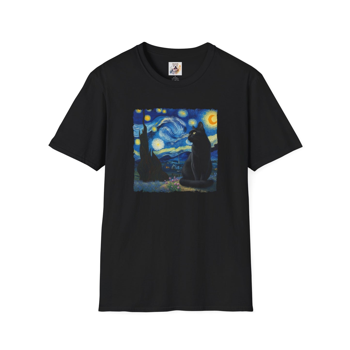 The BlackVang Cat - Kitty - MamaDeSushi - Unisex Softstyle T-Shirt