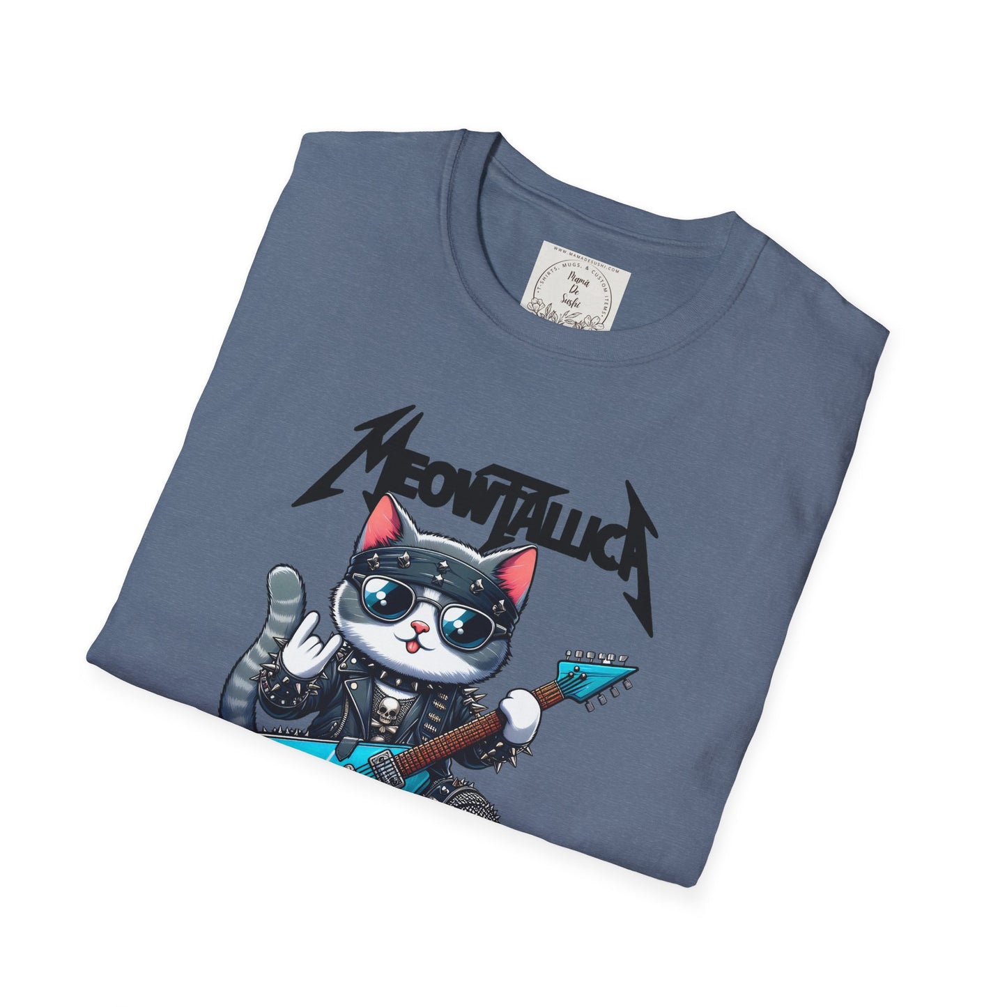 MeowTallica - Cat - Kitty - MamaDeSushi - Unisex Softstyle T-Shirt