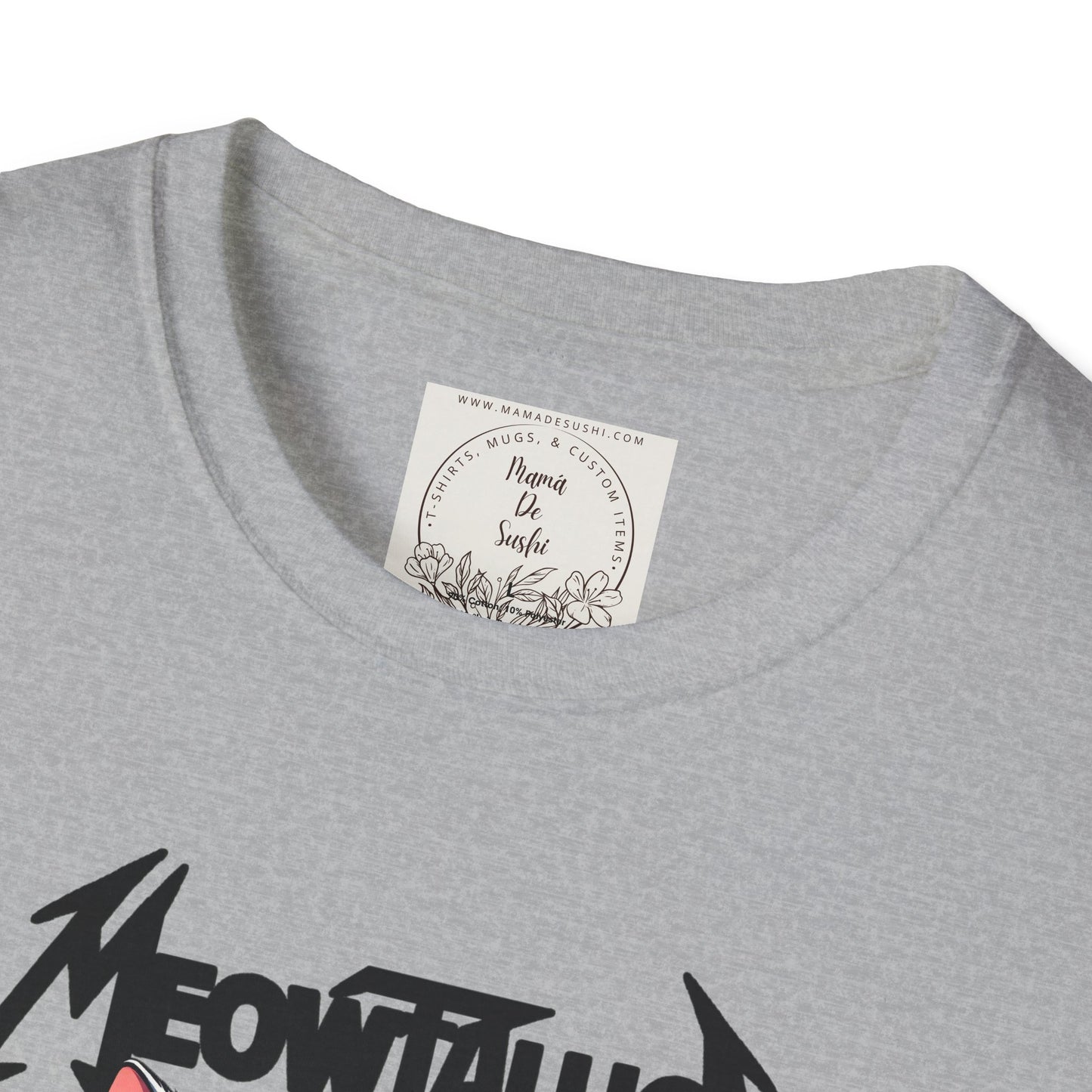 MeowTallica - Cat - Kitty - MamaDeSushi - Unisex Softstyle T-Shirt