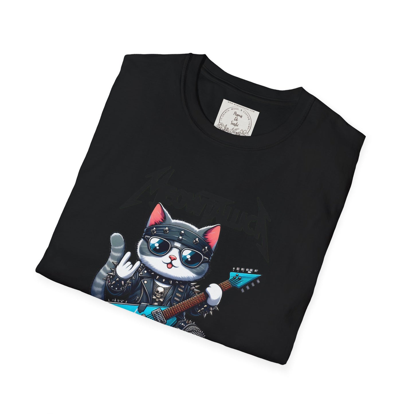 MeowTallica - Cat - Kitty - MamaDeSushi - Unisex Softstyle T-Shirt