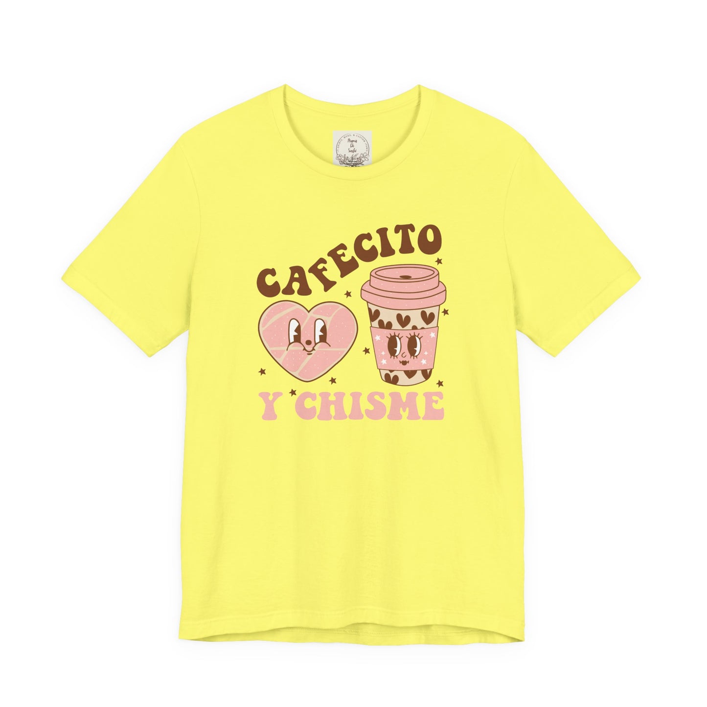 Cafecito y Chisme - Cafe Y Conchas - MamaDeSushi - Unisex Jersey Short Sleeve Tee