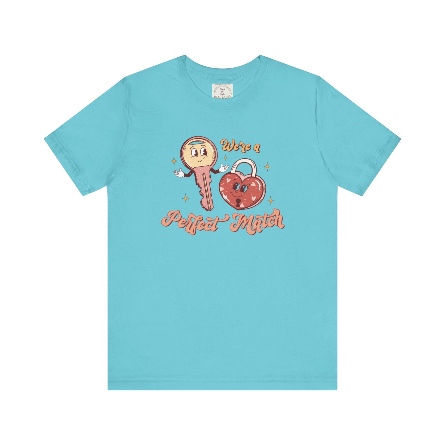 We're a perfect match Heart & Key - MamaDeSushi - Women's Favorite Tee