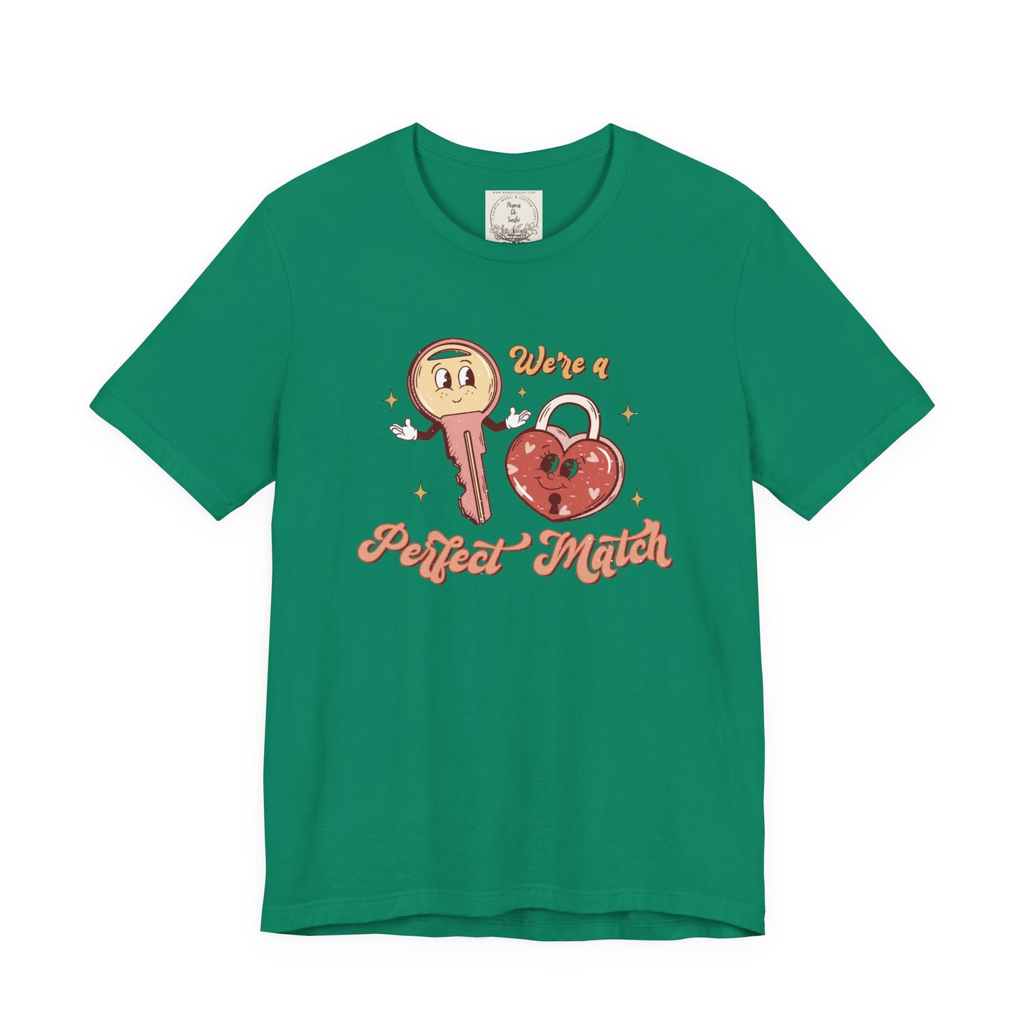 We're a perfect match Heart & Key - MamaDeSushi - Women's Favorite Tee
