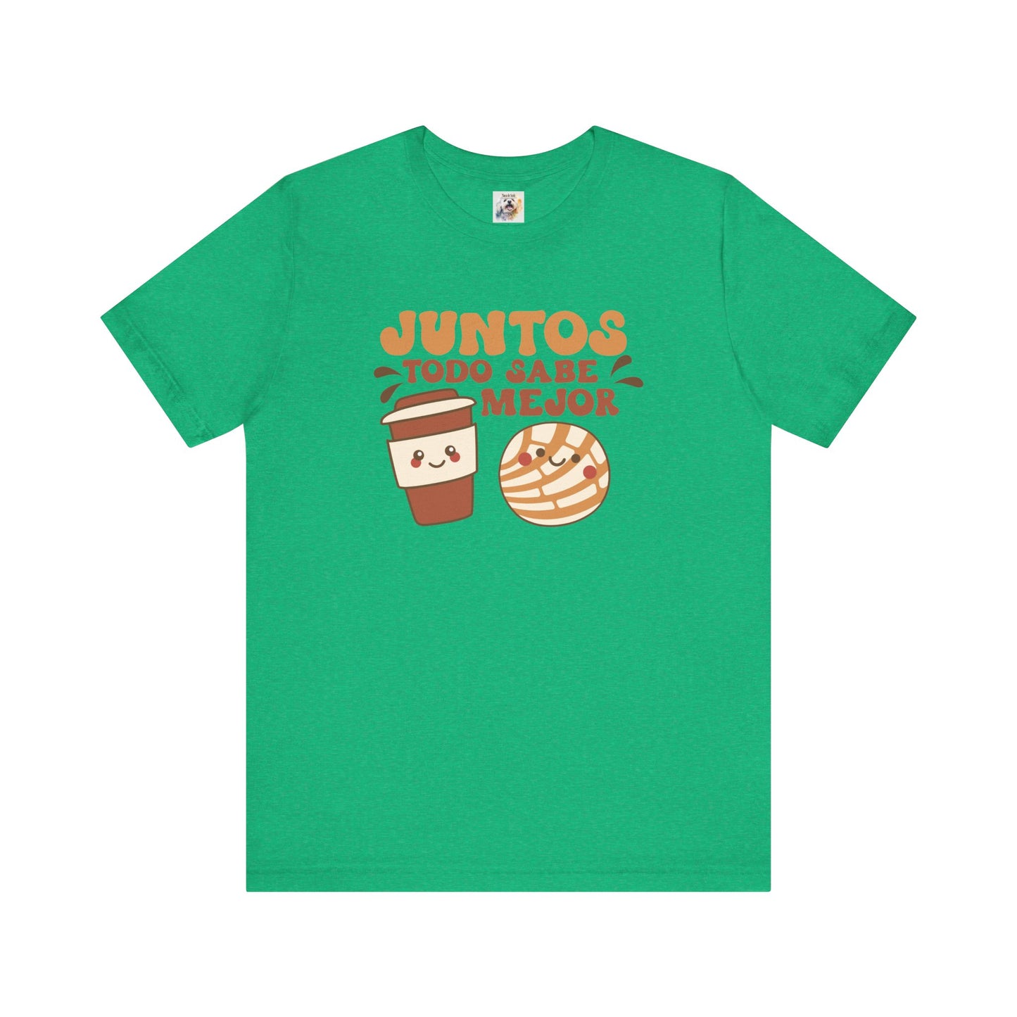 Juntos todo sabe mejor - Cafe y Conchas - MamaDeSushi - Unisex Jersey Short Sleeve Tee
