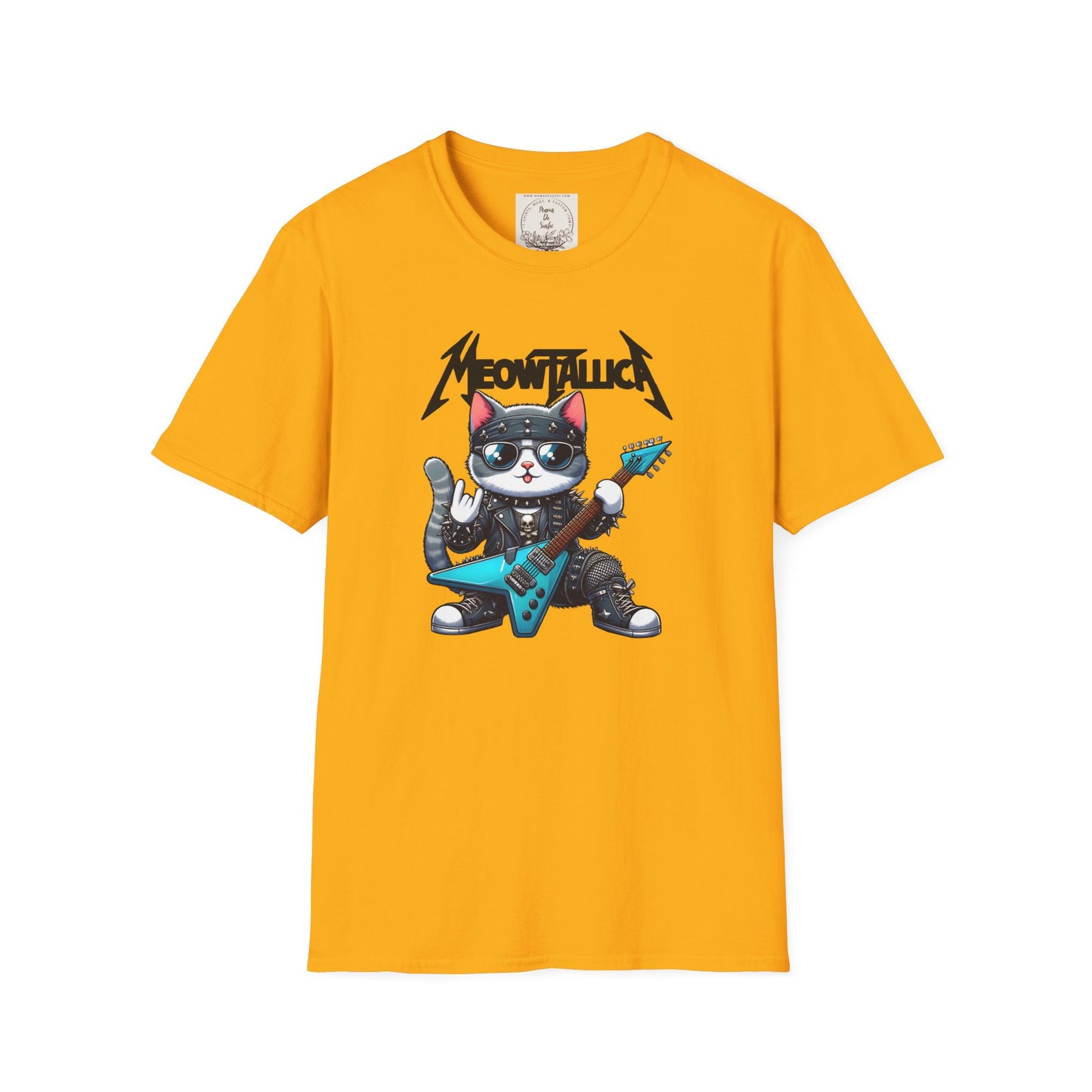 MeowTallica - Cat - Kitty - MamaDeSushi - Unisex Softstyle T-Shirt