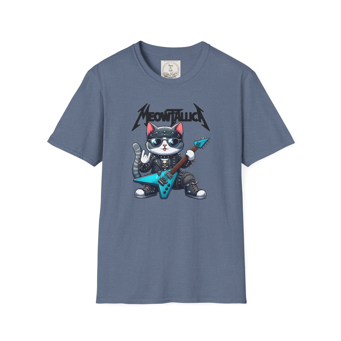 MeowTallica - Cat - Kitty - MamaDeSushi - Unisex Softstyle T-Shirt
