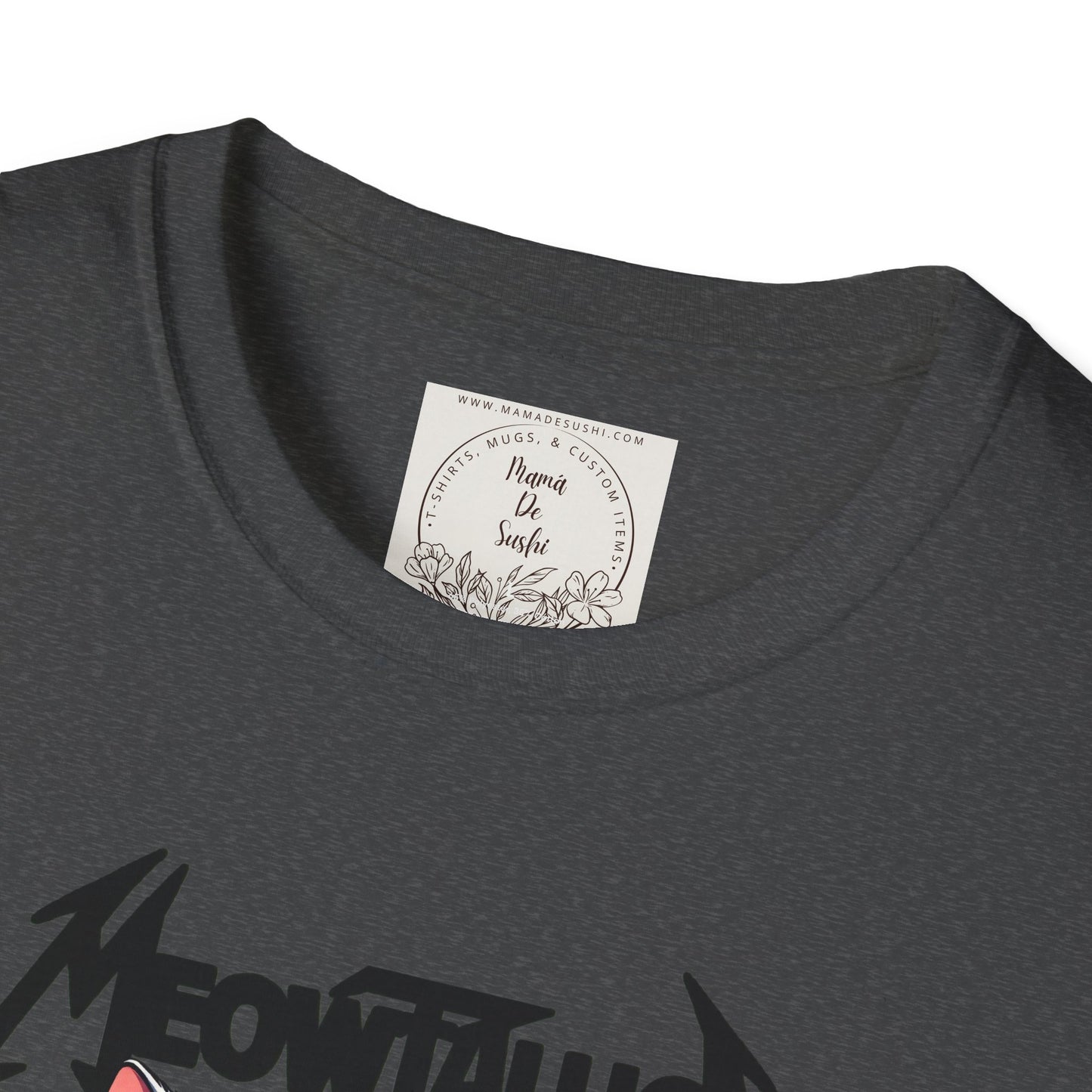 MeowTallica - Cat - Kitty - MamaDeSushi - Unisex Softstyle T-Shirt