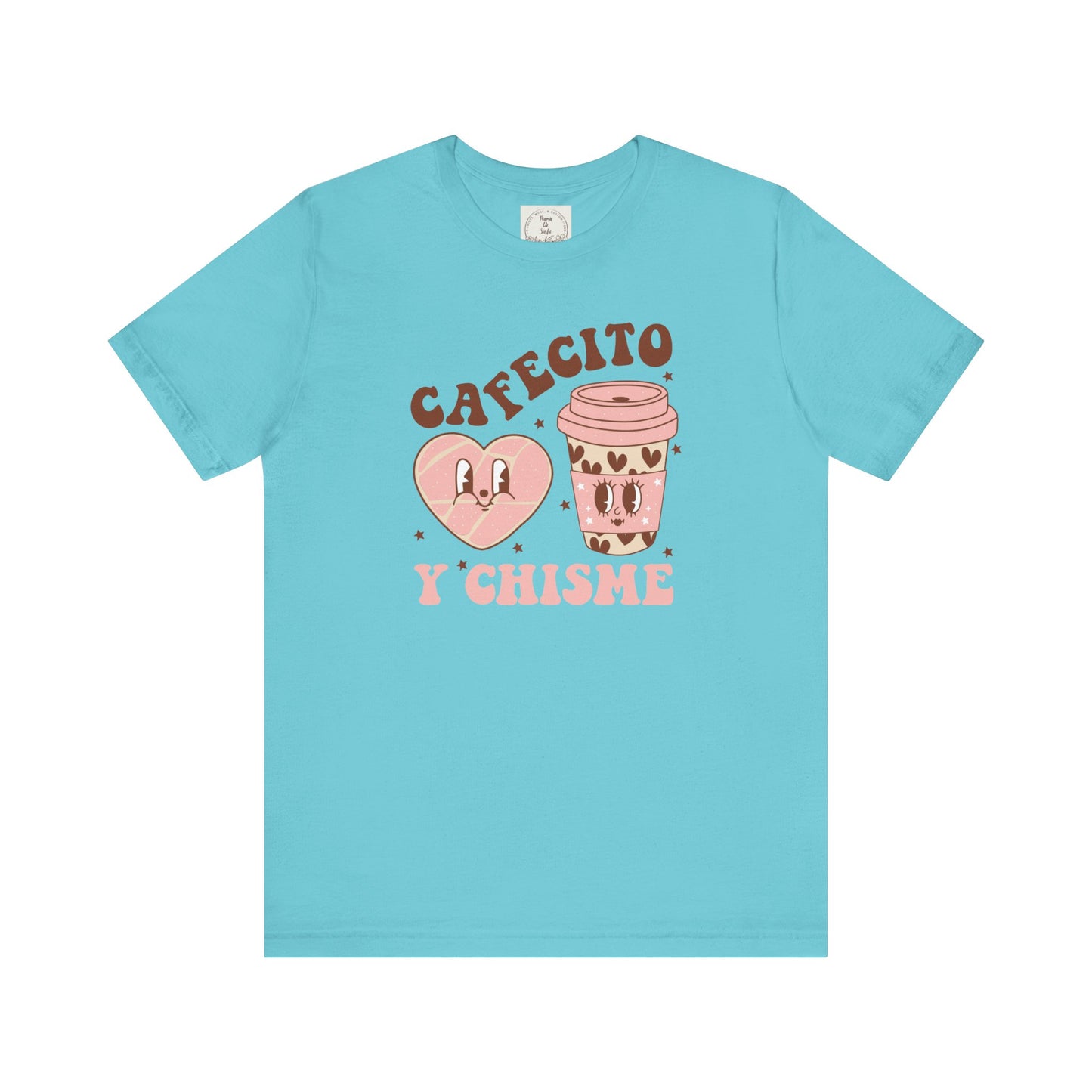 Cafecito y Chisme - Cafe Y Conchas - MamaDeSushi - Unisex Jersey Short Sleeve Tee