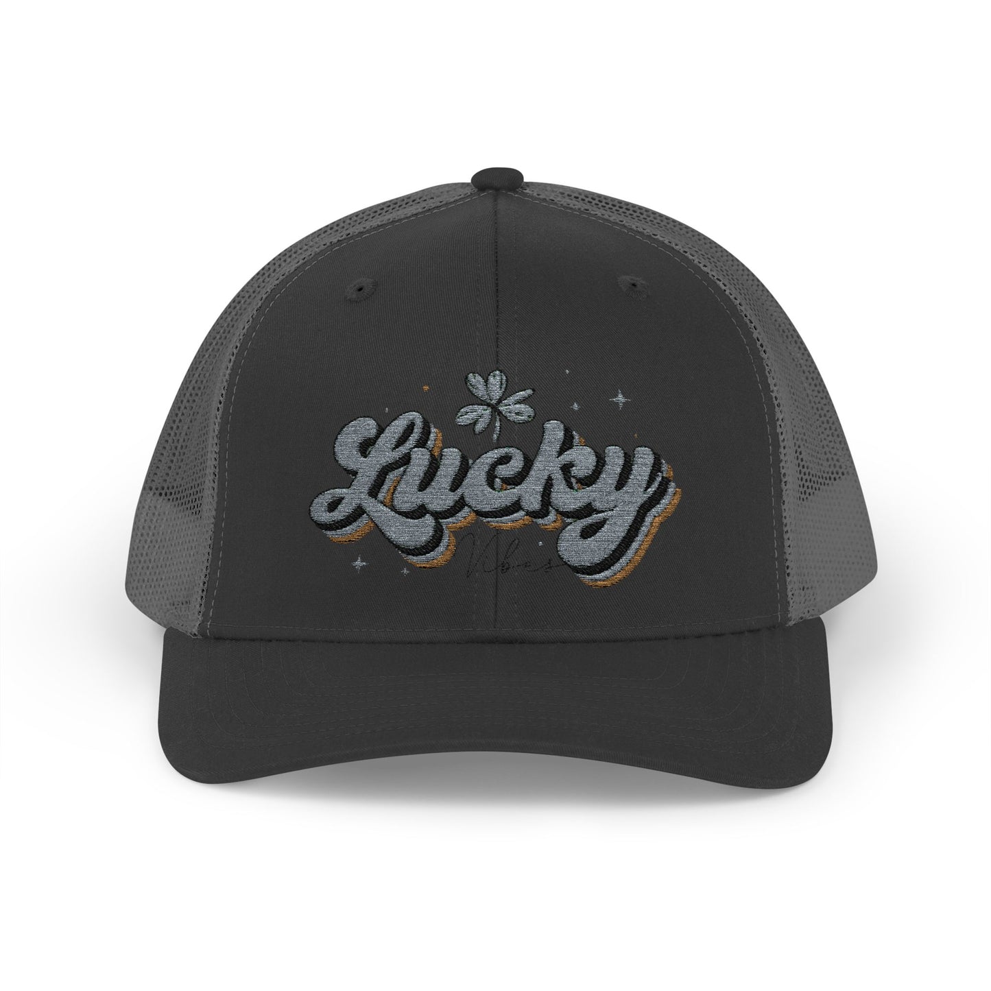 Lucky Vibes Snapback Trucker Cap, Casual Everyday Wear, Gift for Him/Her, Luck Charm Cap, Festival Hat