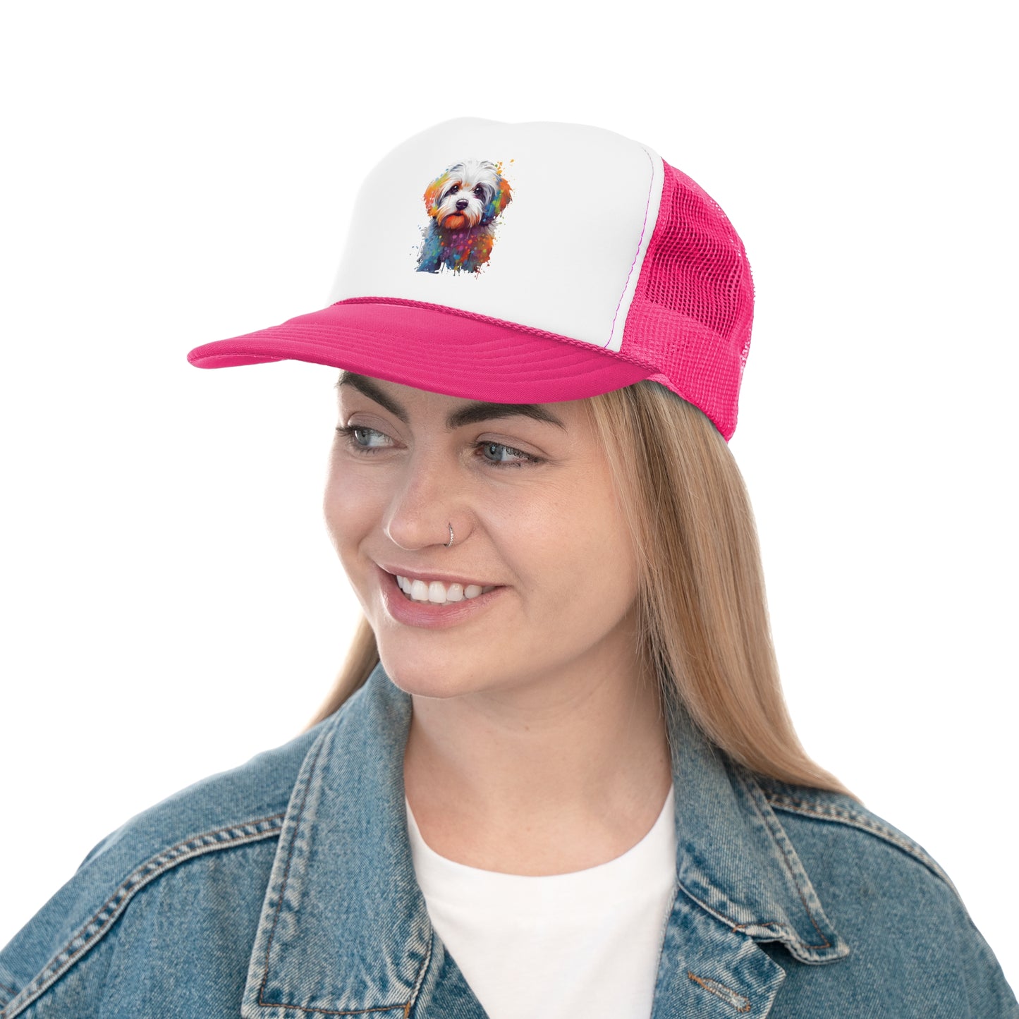 Splish Splash Maltese - MamaDeSushi - Trucker Caps