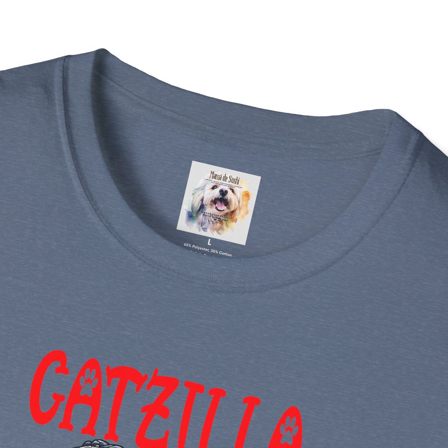 CatZilla - Cat - Kitty - MamaDeSushi - Unisex Softstyle T-Shirt