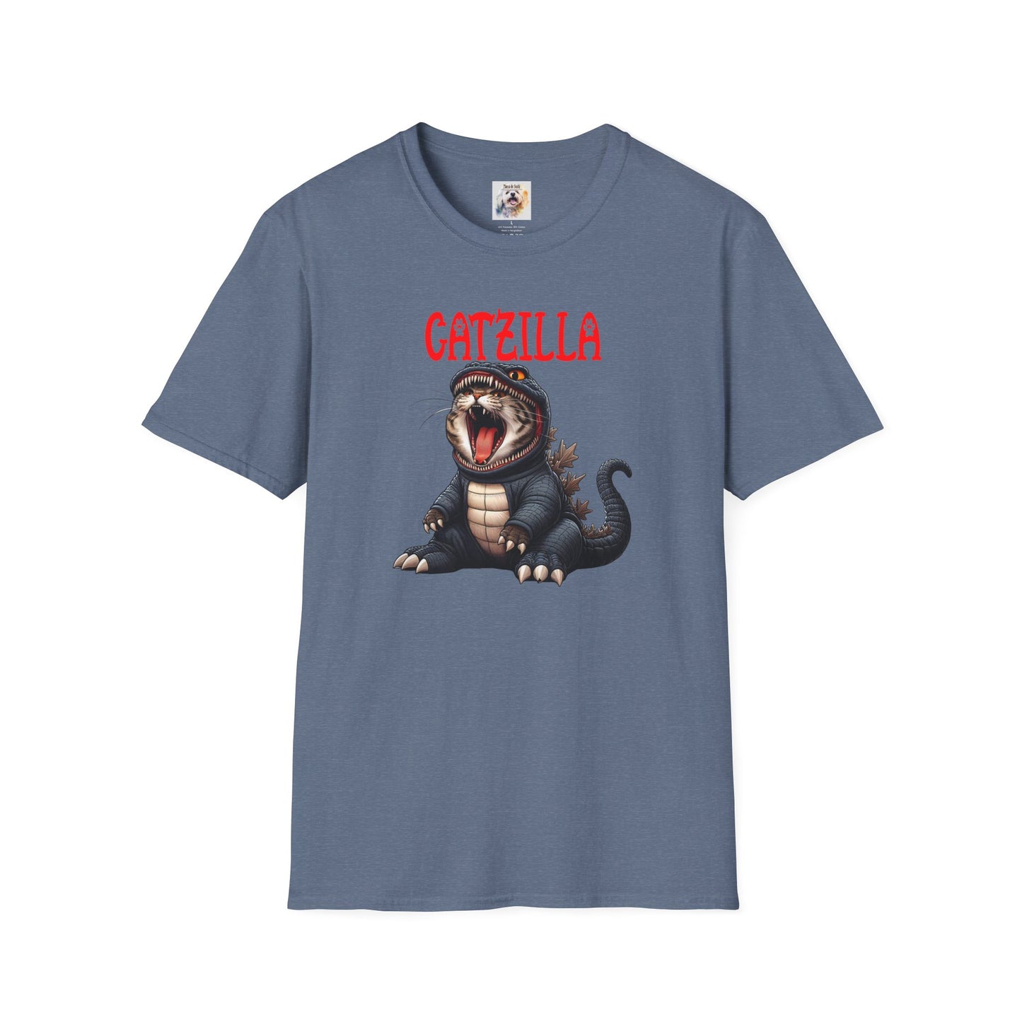 CatZilla - Cat - Kitty - MamaDeSushi - Unisex Softstyle T-Shirt