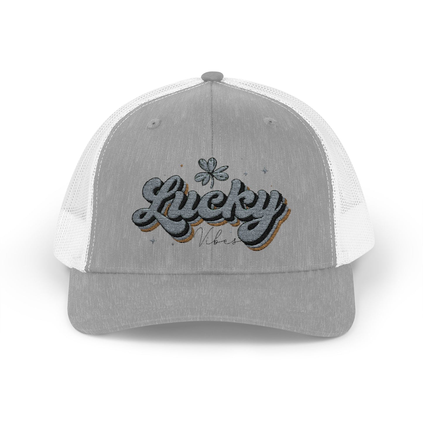 Lucky Vibes Snapback Trucker Cap, Casual Everyday Wear, Gift for Him/Her, Luck Charm Cap, Festival Hat