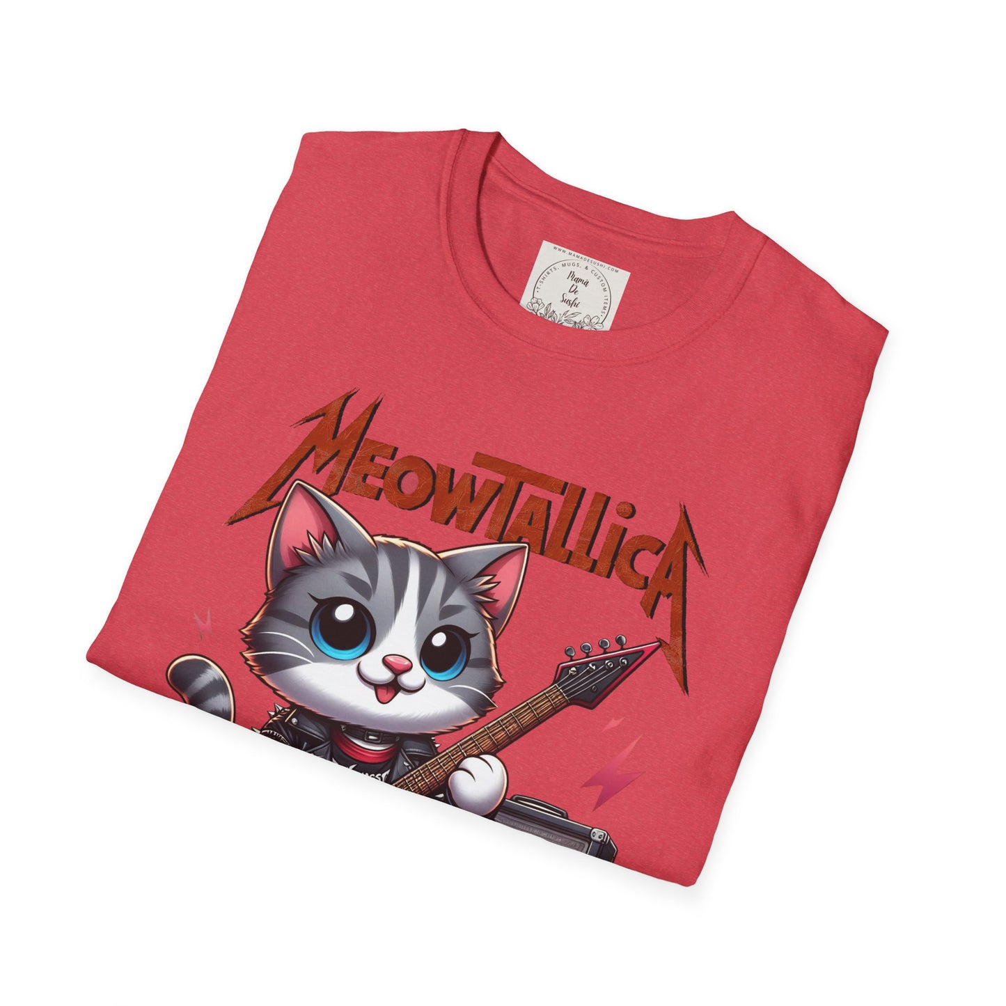 MeowTallicA Cat - Kitty - MamaDeSushi - Unisex Softstyle T-Shirt