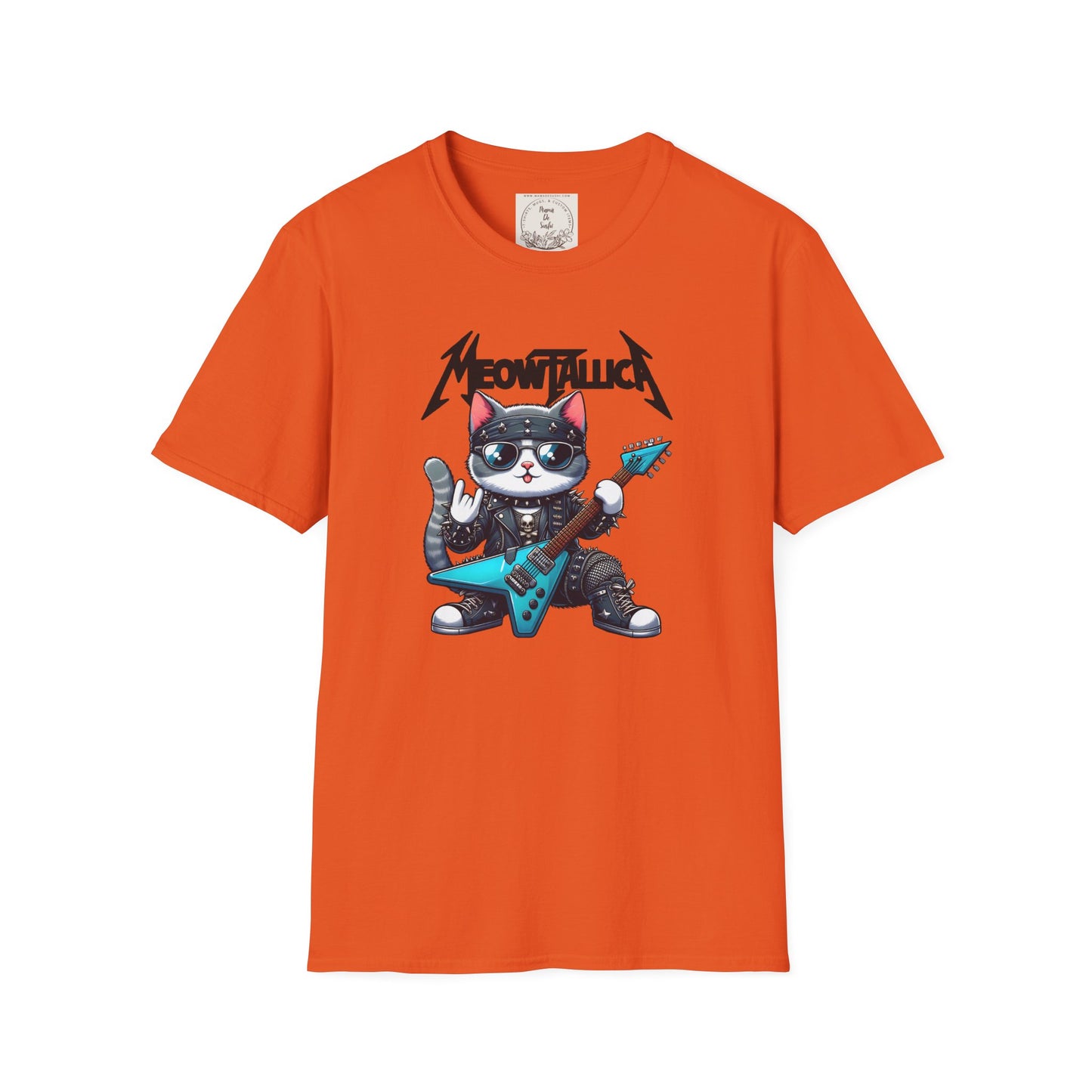 MeowTallica - Cat - Kitty - MamaDeSushi - Unisex Softstyle T-Shirt