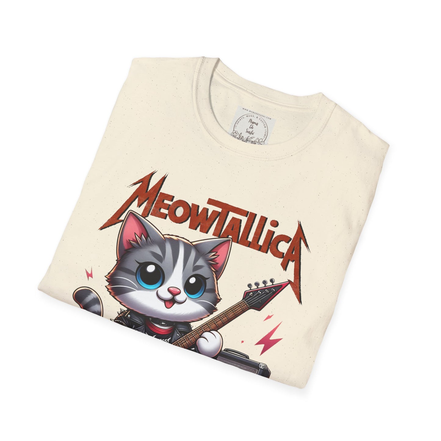 MeowTallicA Cat - Kitty - MamaDeSushi - Unisex Softstyle T-Shirt