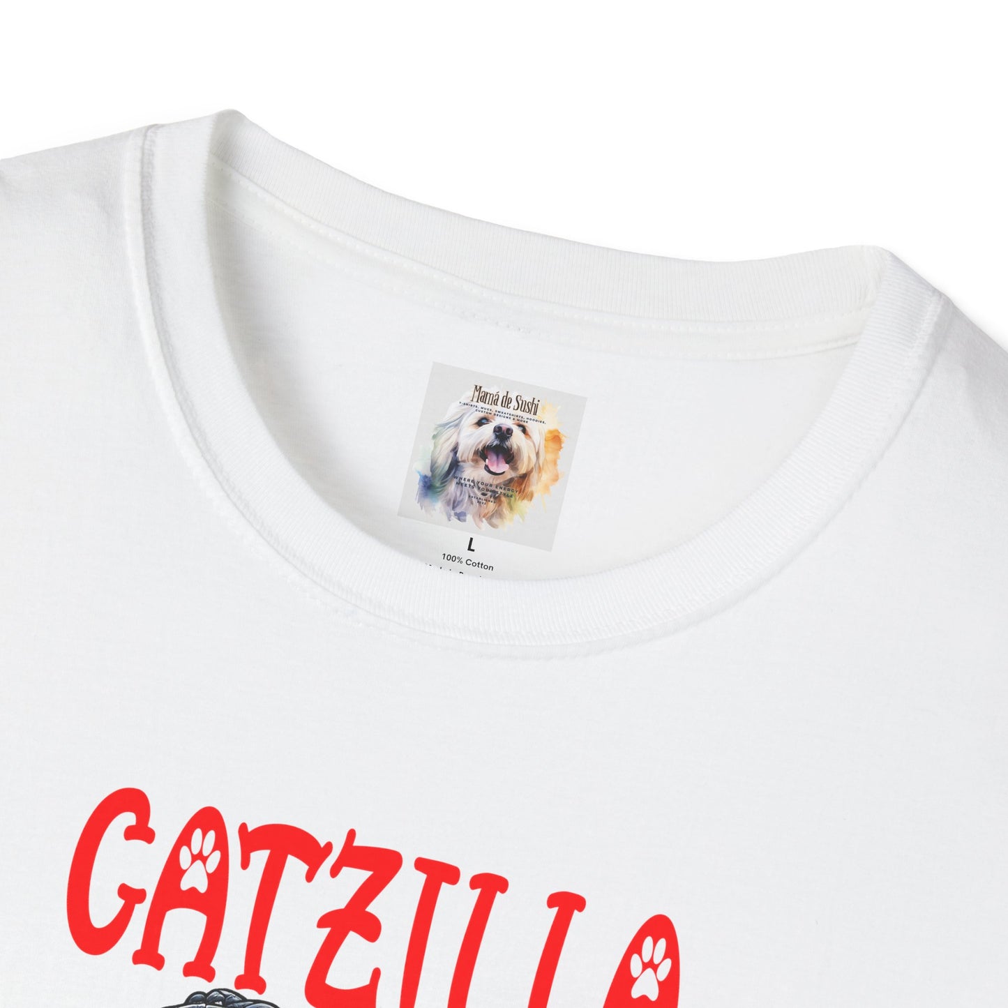 CatZilla - Cat - Kitty - MamaDeSushi - Unisex Softstyle T-Shirt