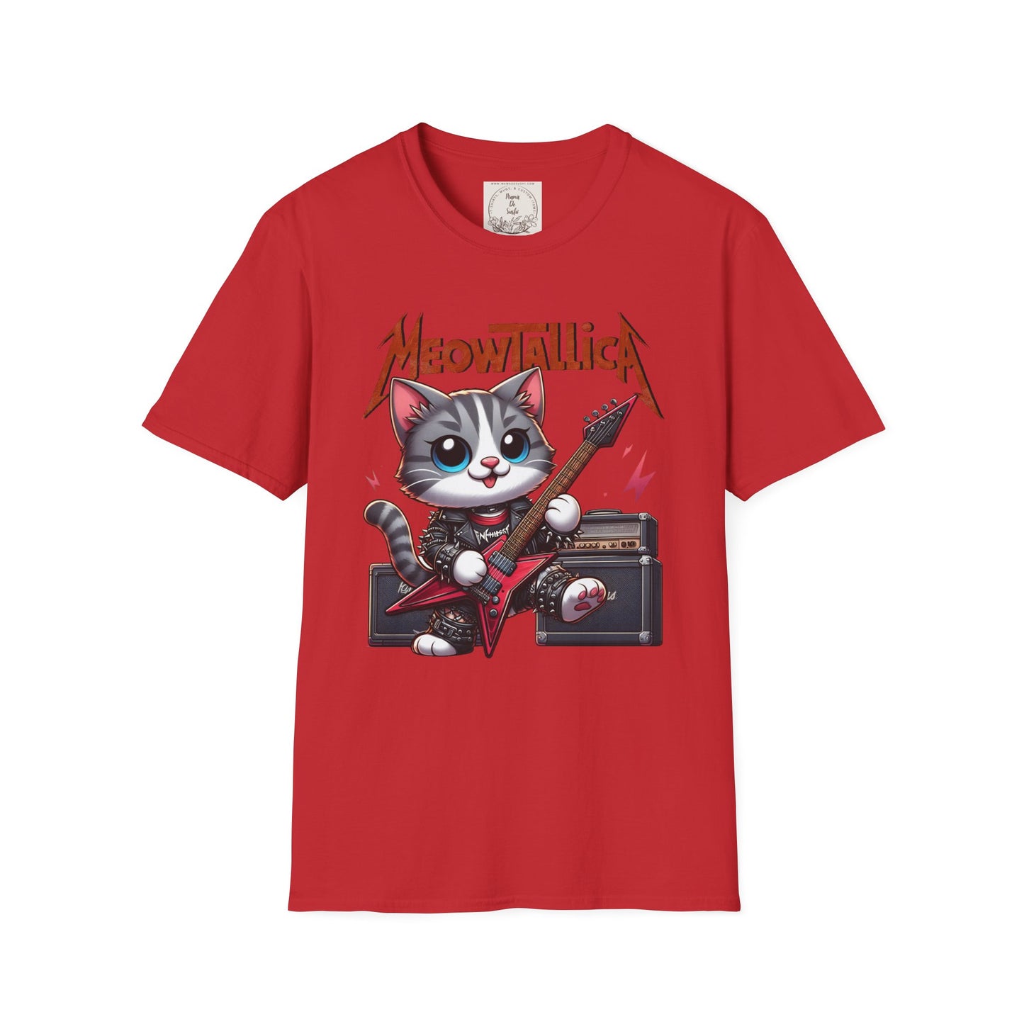 MeowTallicA Cat - Kitty - MamaDeSushi - Unisex Softstyle T-Shirt