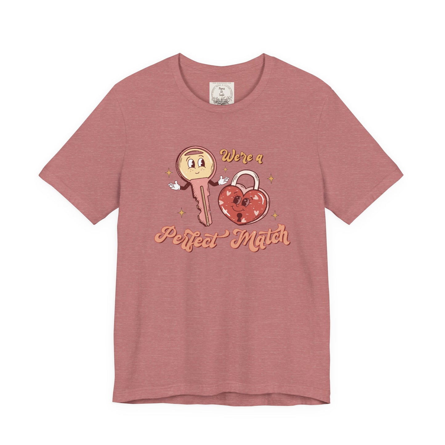 We're a perfect match Heart & Key - MamaDeSushi - Women's Favorite Tee
