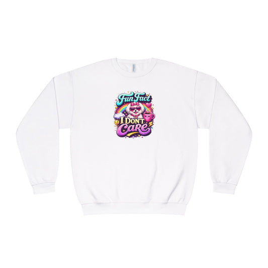 Unisex NuBlend® Crewneck Sweatshirt - Fun Fact, I don't care - Maltese