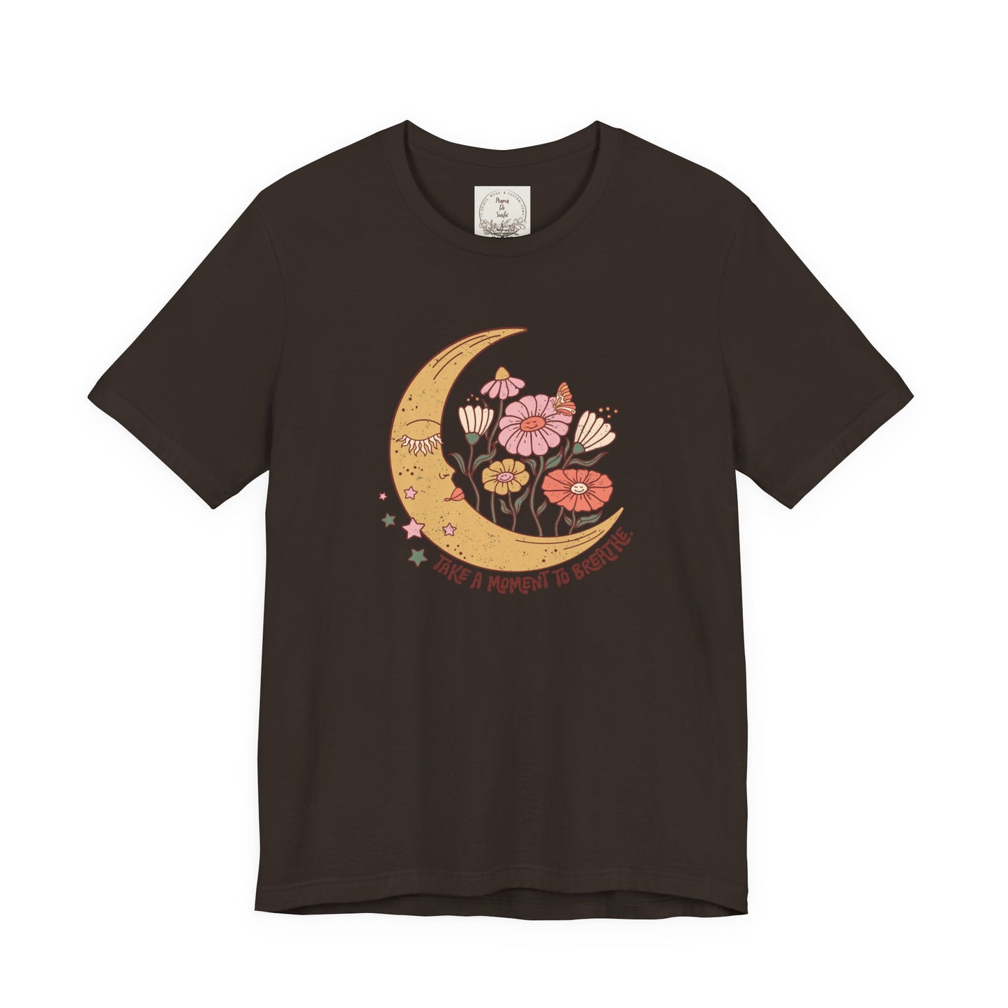 Take a moment to breathe - Boho Retro - MamaDeSushi - Unisex Jersey Short Sleeve Tee
