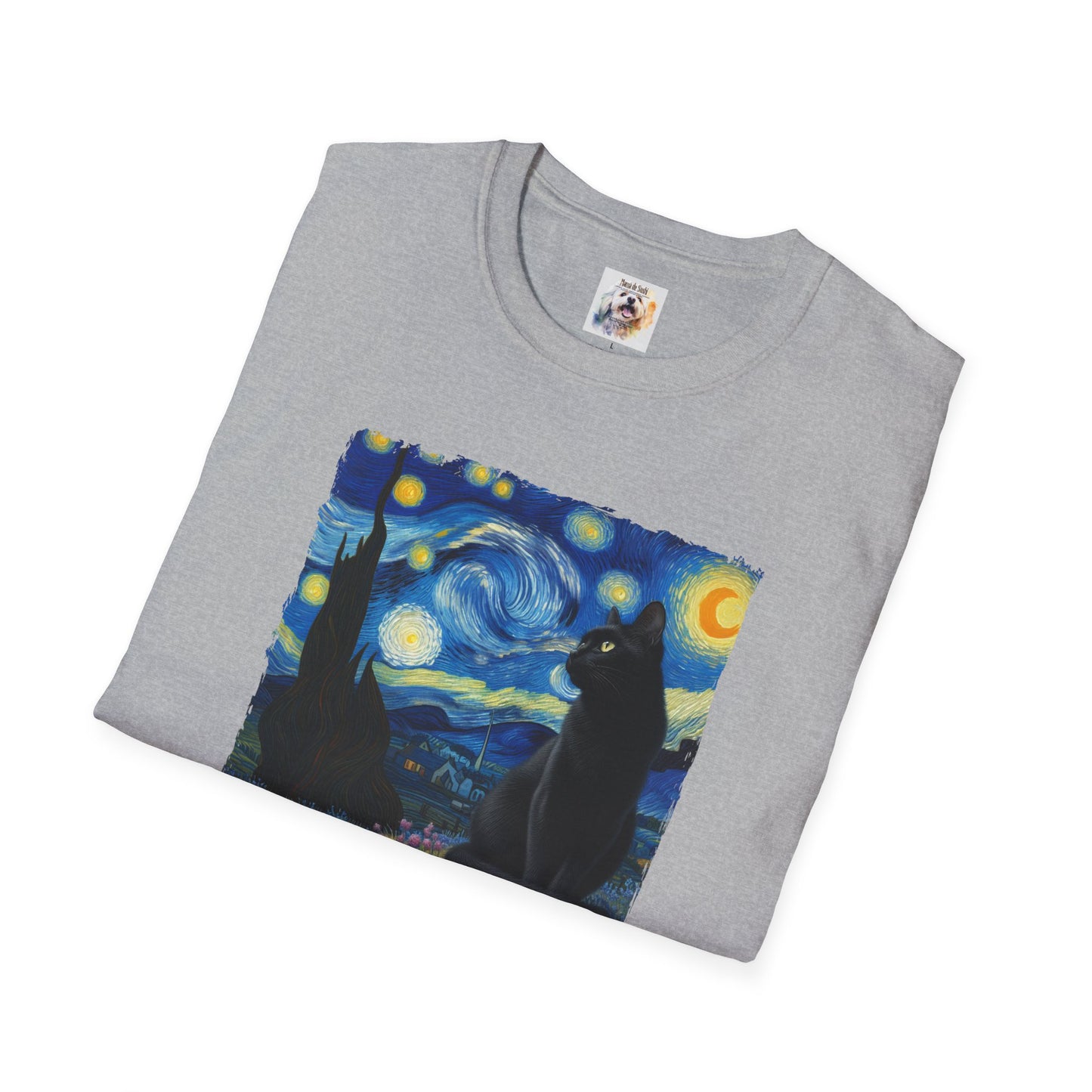 The BlackVang Cat - Kitty - MamaDeSushi - Unisex Softstyle T-Shirt