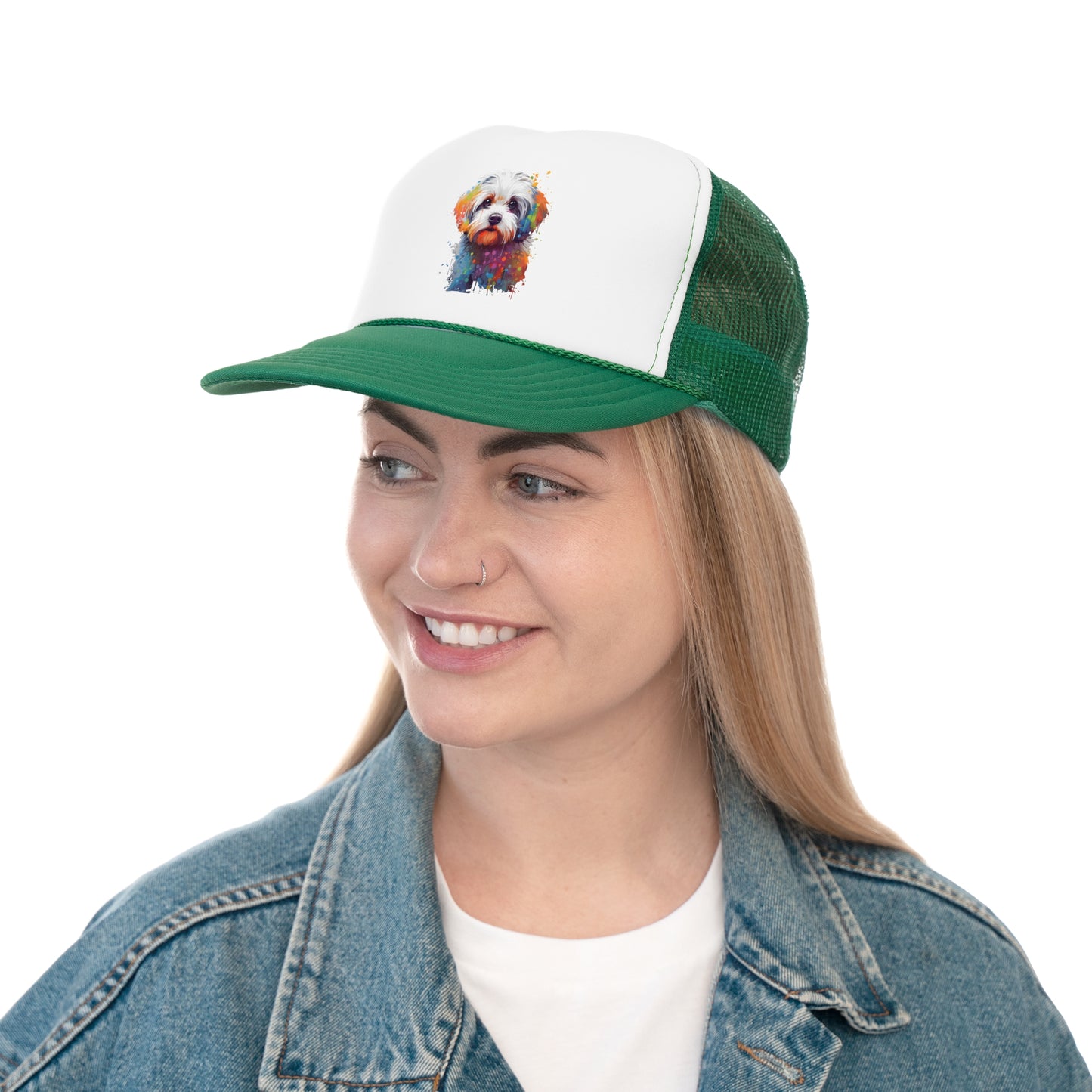 Splish Splash Maltese - MamaDeSushi - Trucker Caps