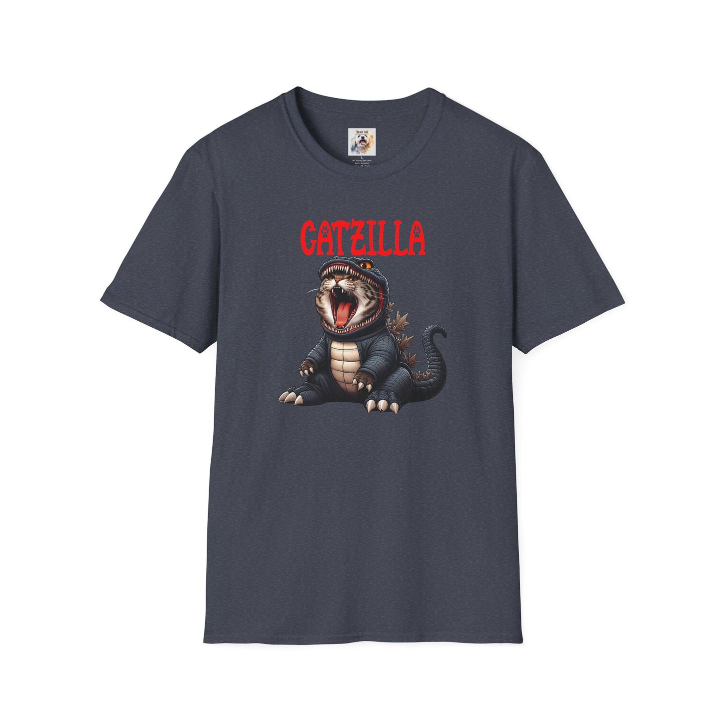 CatZilla - Cat - Kitty - MamaDeSushi - Unisex Softstyle T-Shirt