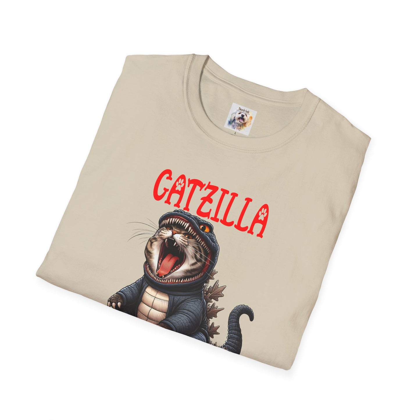 CatZilla - Cat - Kitty - MamaDeSushi - Unisex Softstyle T-Shirt