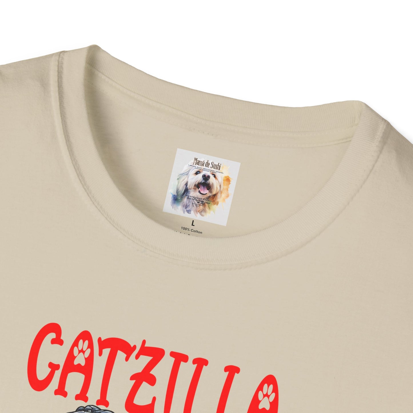 CatZilla - Cat - Kitty - MamaDeSushi - Unisex Softstyle T-Shirt