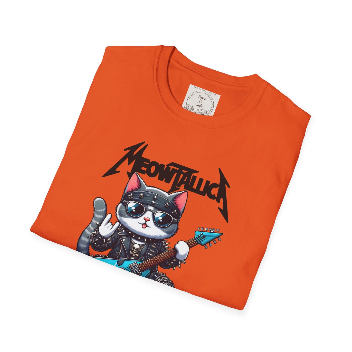MeowTallica - Cat - Kitty - MamaDeSushi - Unisex Softstyle T-Shirt