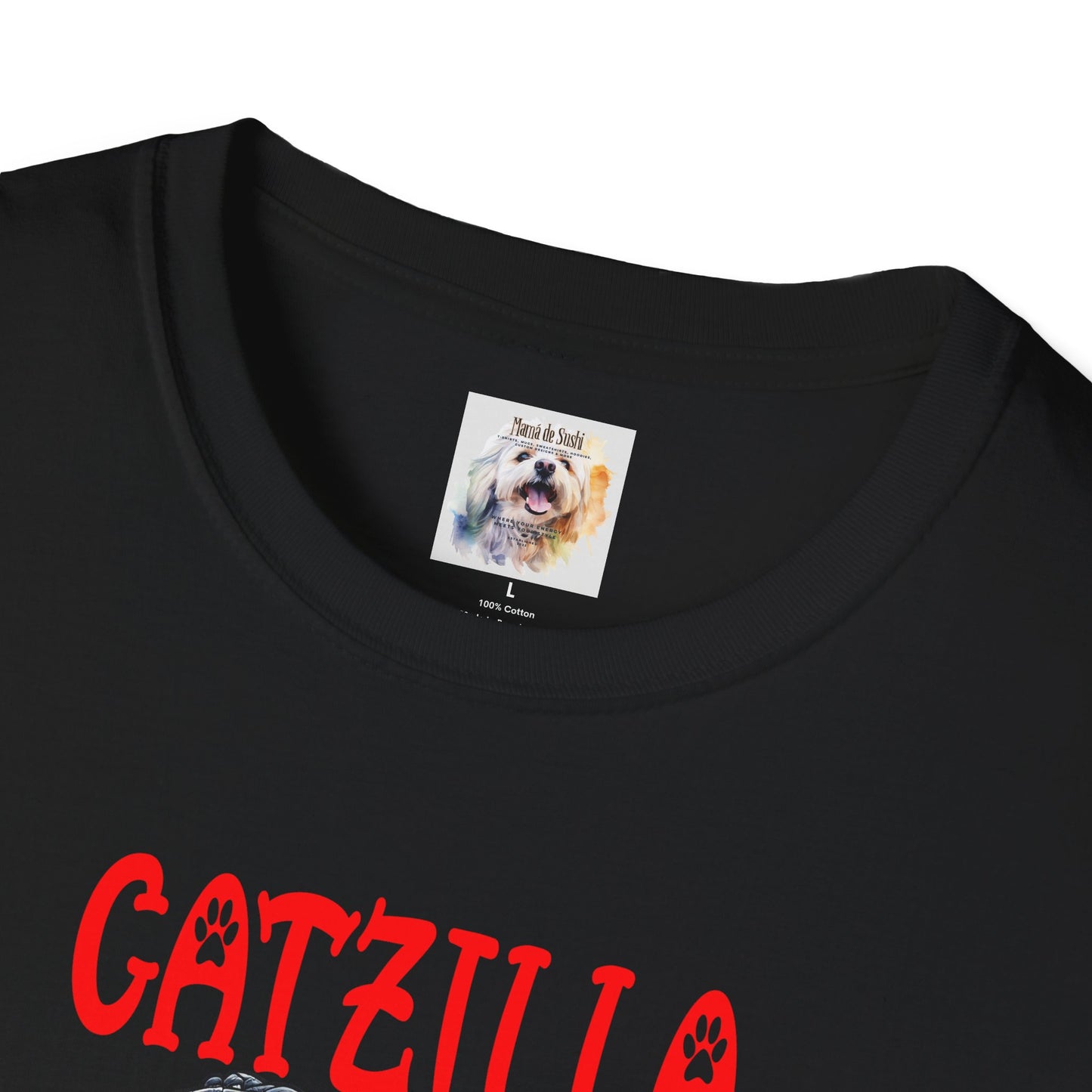 CatZilla - Cat - Kitty - MamaDeSushi - Unisex Softstyle T-Shirt