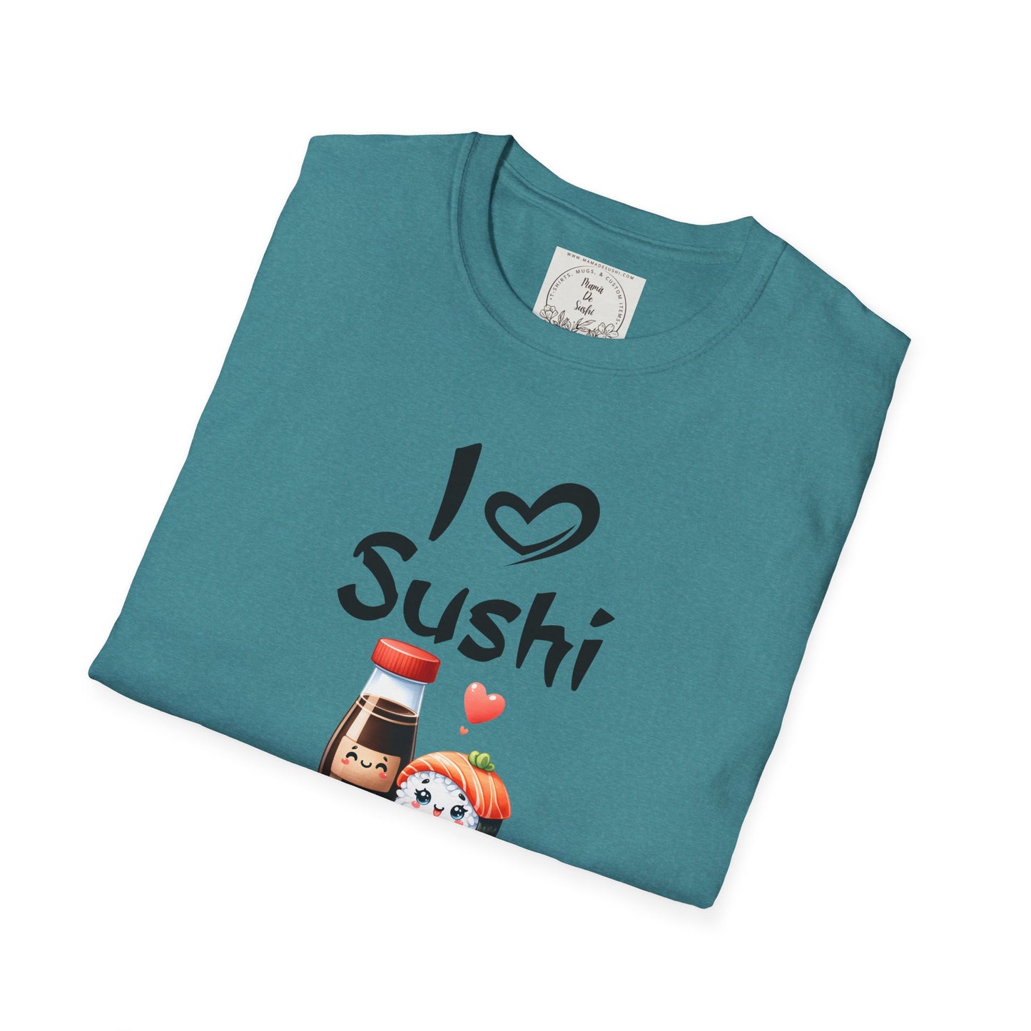 I heart Sushi - MamaDeSushi - Unisex Softstyle T-Shirt