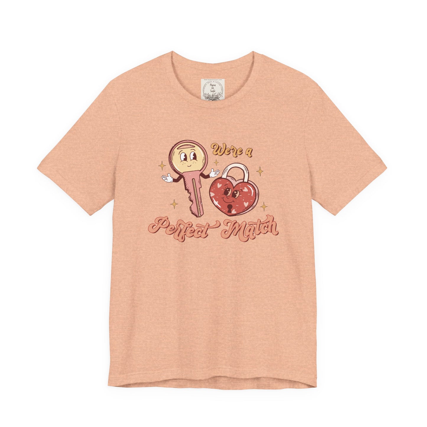 We're a perfect match Heart & Key - MamaDeSushi - Women's Favorite Tee