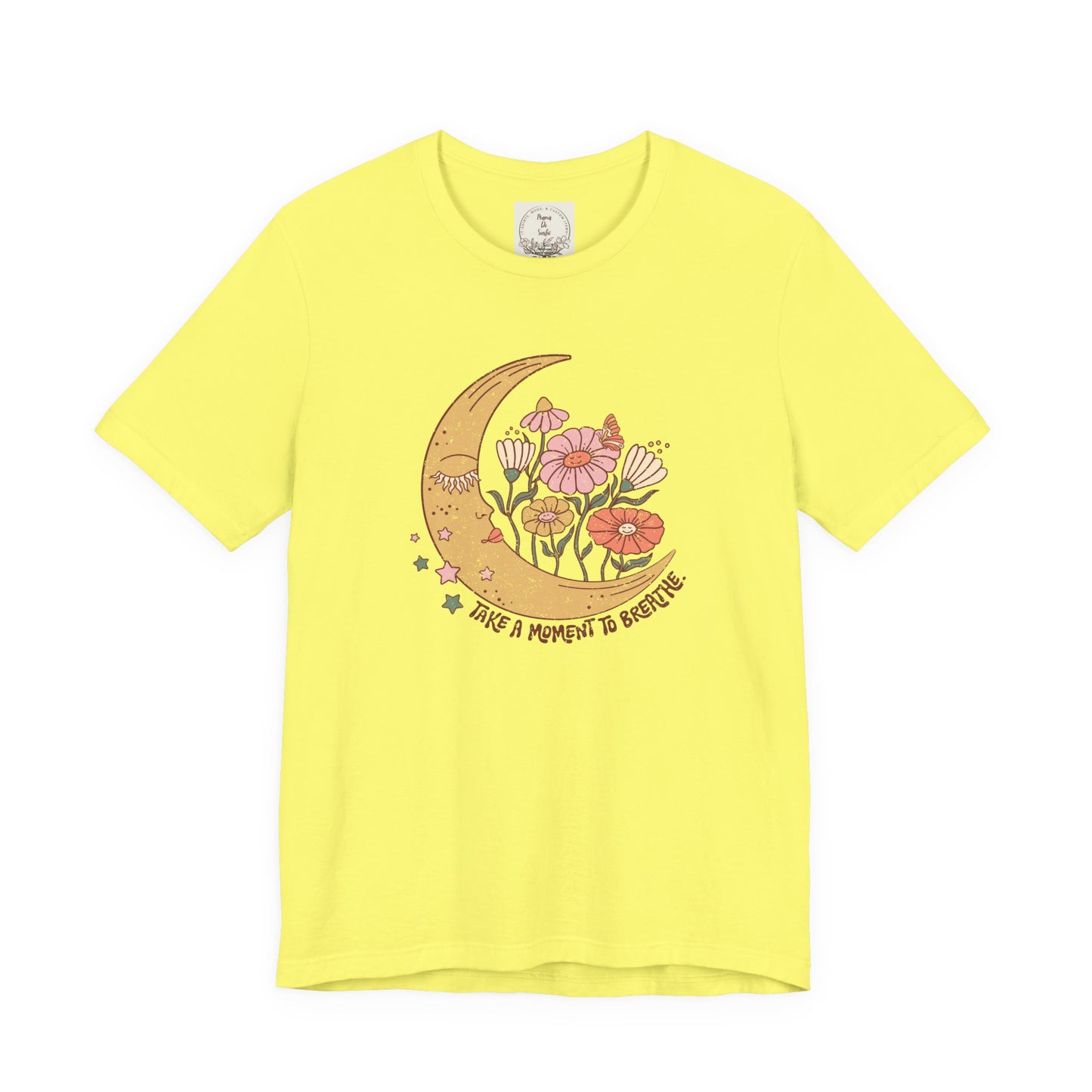 Take a moment to breathe - Boho Retro - MamaDeSushi - Unisex Jersey Short Sleeve Tee