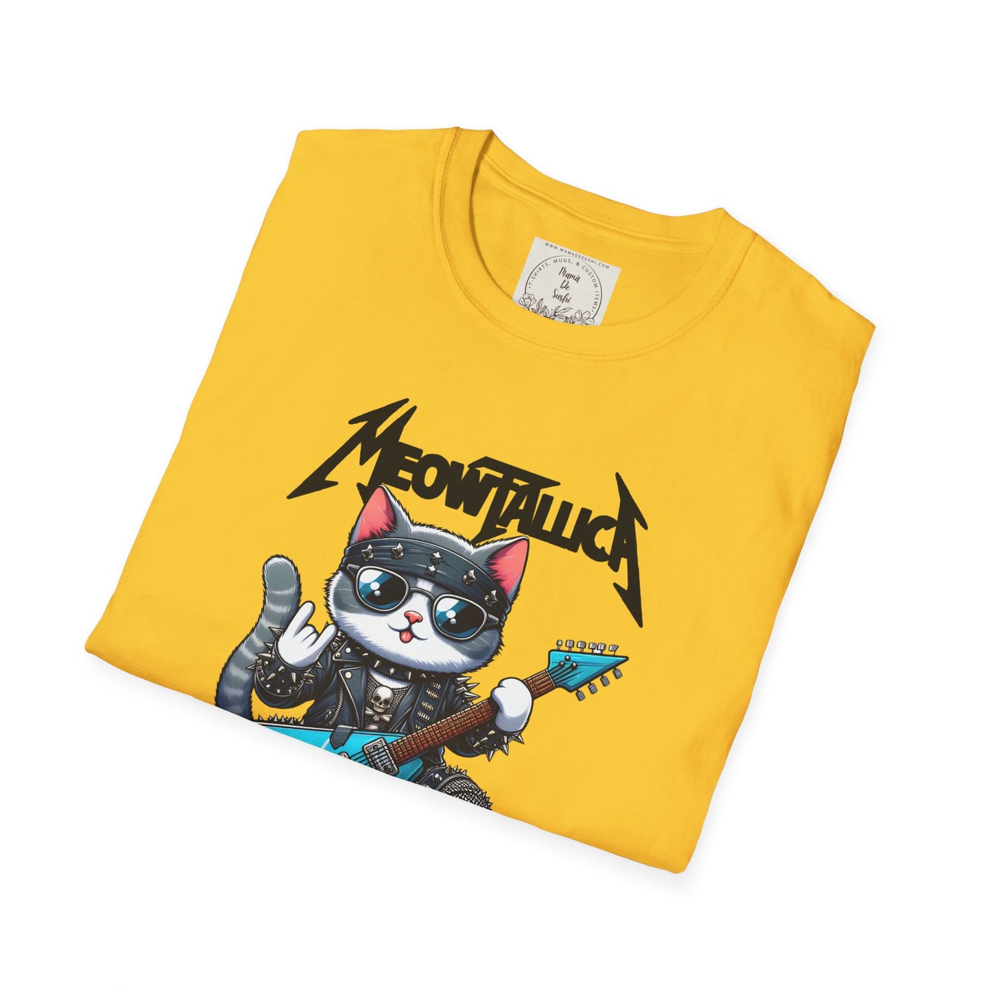MeowTallica - Cat - Kitty - MamaDeSushi - Unisex Softstyle T-Shirt