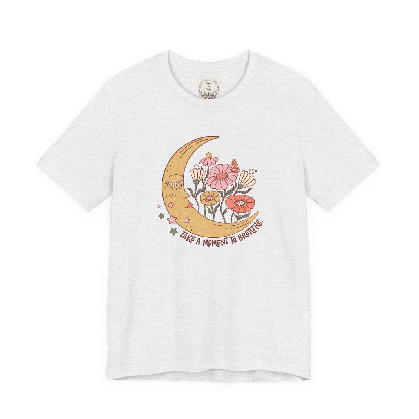 Take a moment to breathe - Boho Retro - MamaDeSushi - Unisex Jersey Short Sleeve Tee
