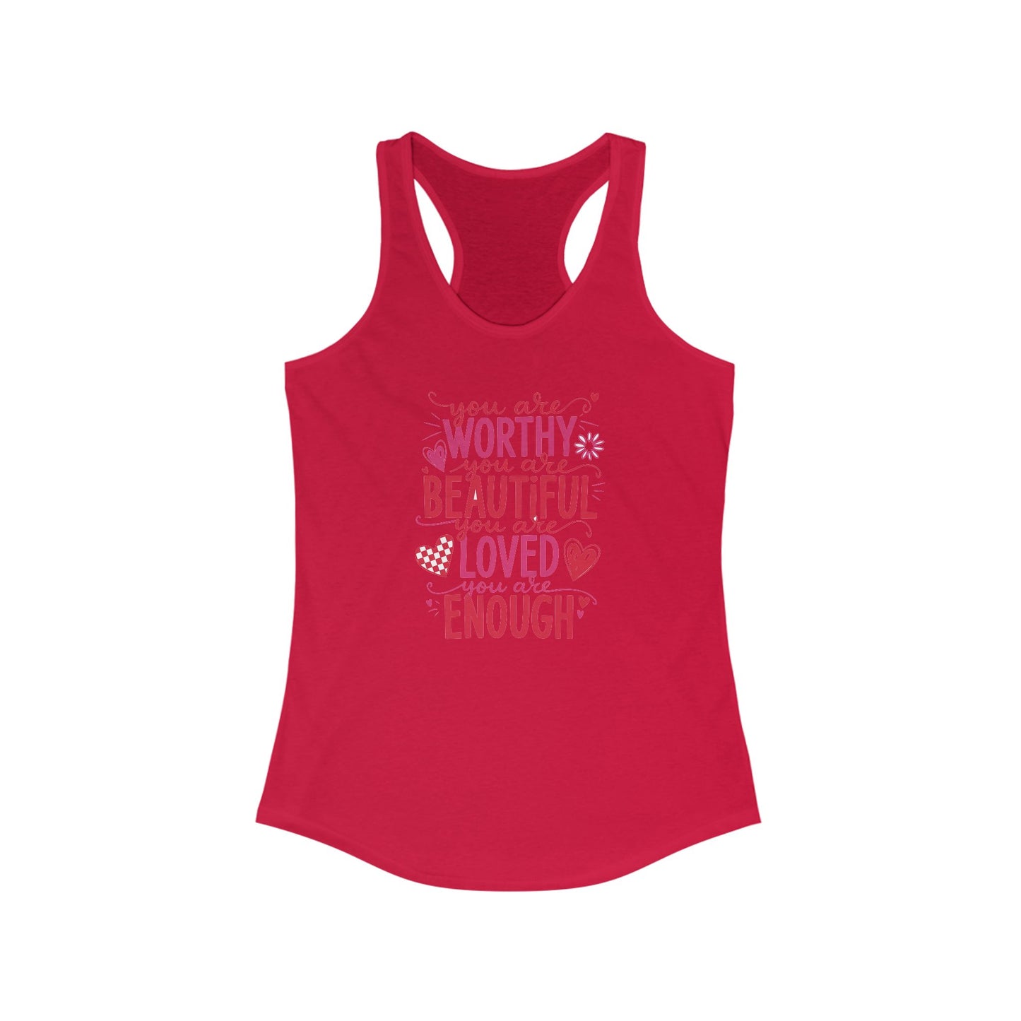 You are worthy - Women's Ideal Racerback Tank