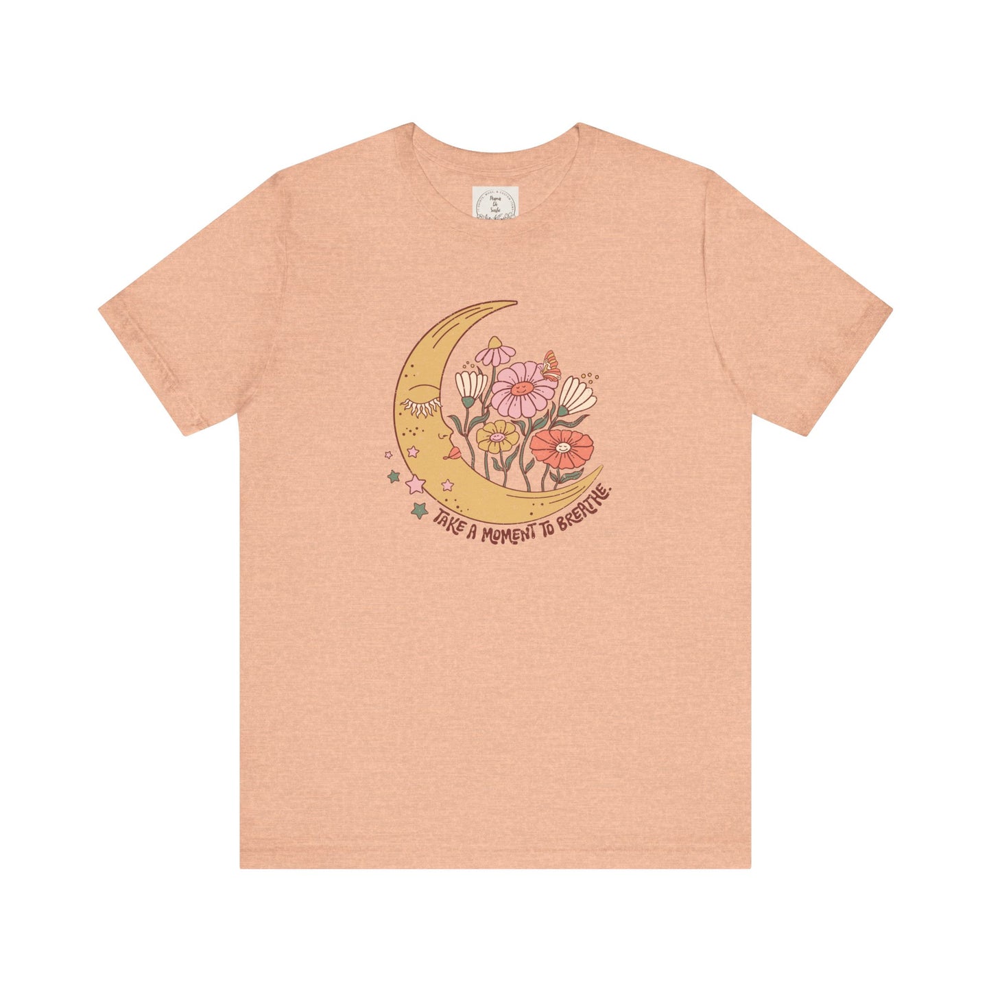 Take a moment to breathe - Boho Retro - MamaDeSushi - Unisex Jersey Short Sleeve Tee