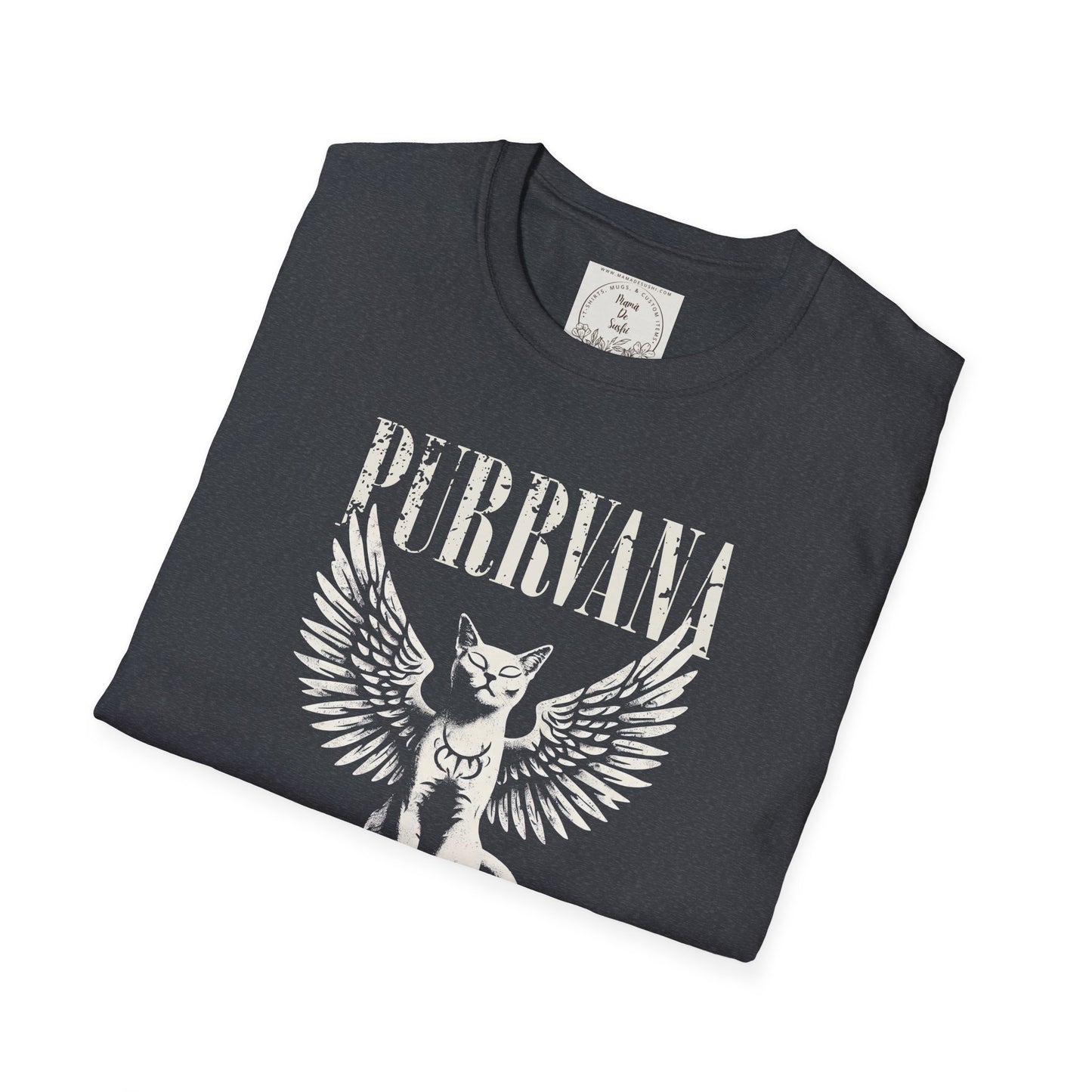 Purrvana - Cat - Kitty - MamaDeSushi - Unisex Softstyle T-Shirt