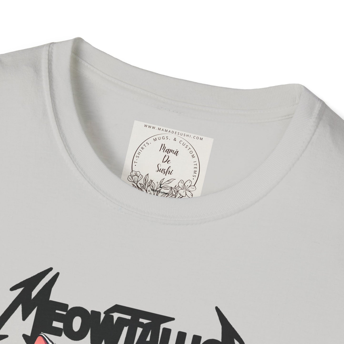 MeowTallica - Cat - Kitty - MamaDeSushi - Unisex Softstyle T-Shirt