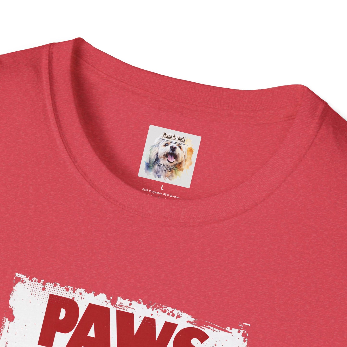 Paws - Jaws Cat - Kitty - MamaDeSushi - Unisex Softstyle T-Shirt