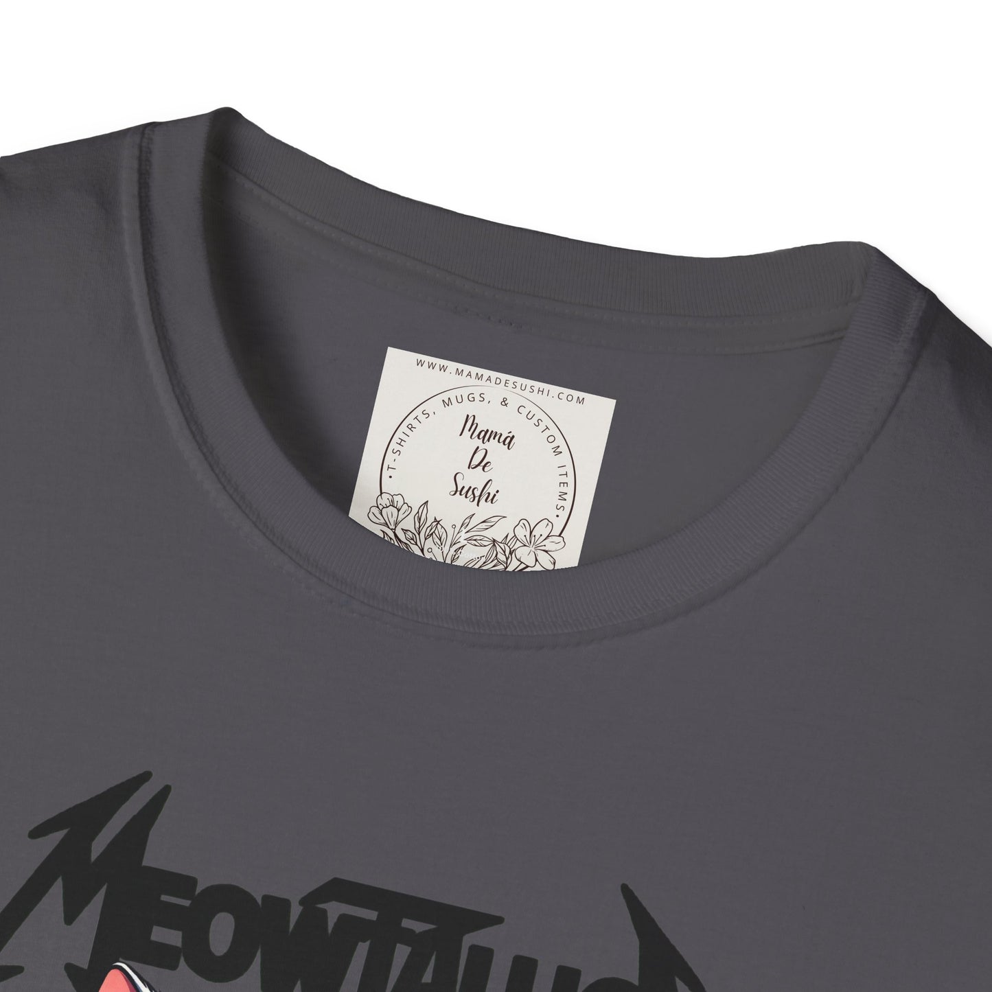 MeowTallica - Cat - Kitty - MamaDeSushi - Unisex Softstyle T-Shirt