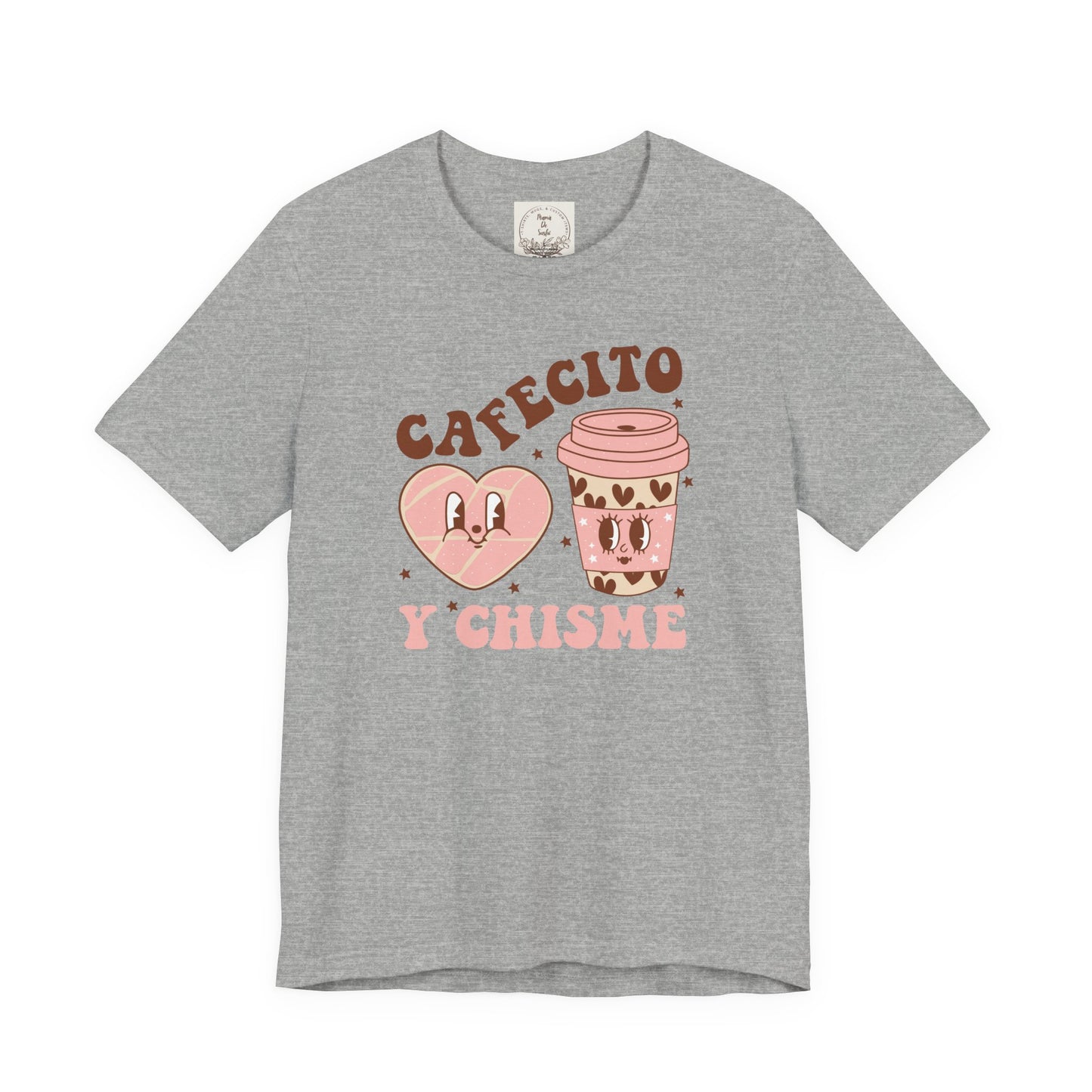 Cafecito y Chisme - Cafe Y Conchas - MamaDeSushi - Unisex Jersey Short Sleeve Tee