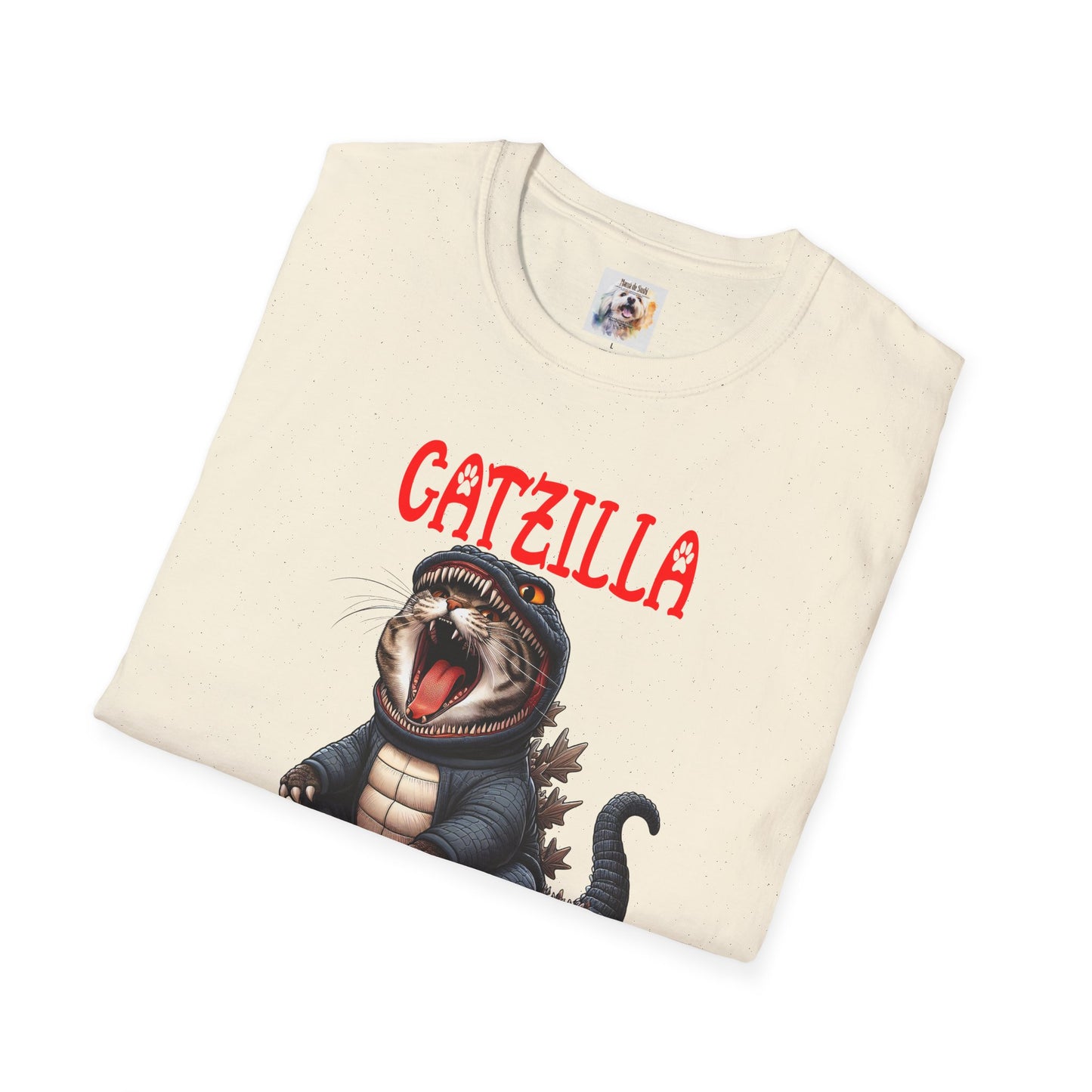 CatZilla - Cat - Kitty - MamaDeSushi - Unisex Softstyle T-Shirt